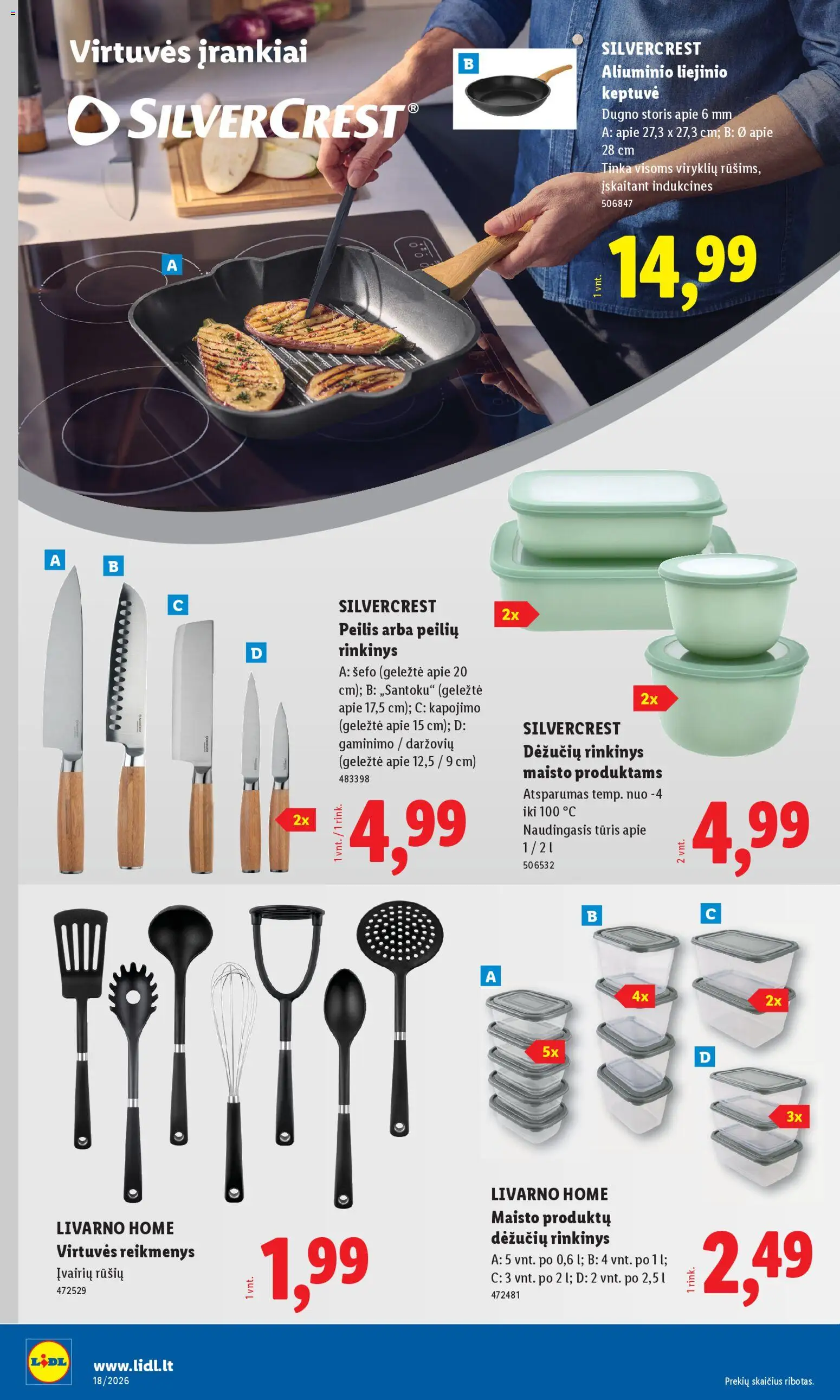 LIDL akcijos nuo 27.04.2026 | Puslapis: 6 | Prekių: Keptuvė