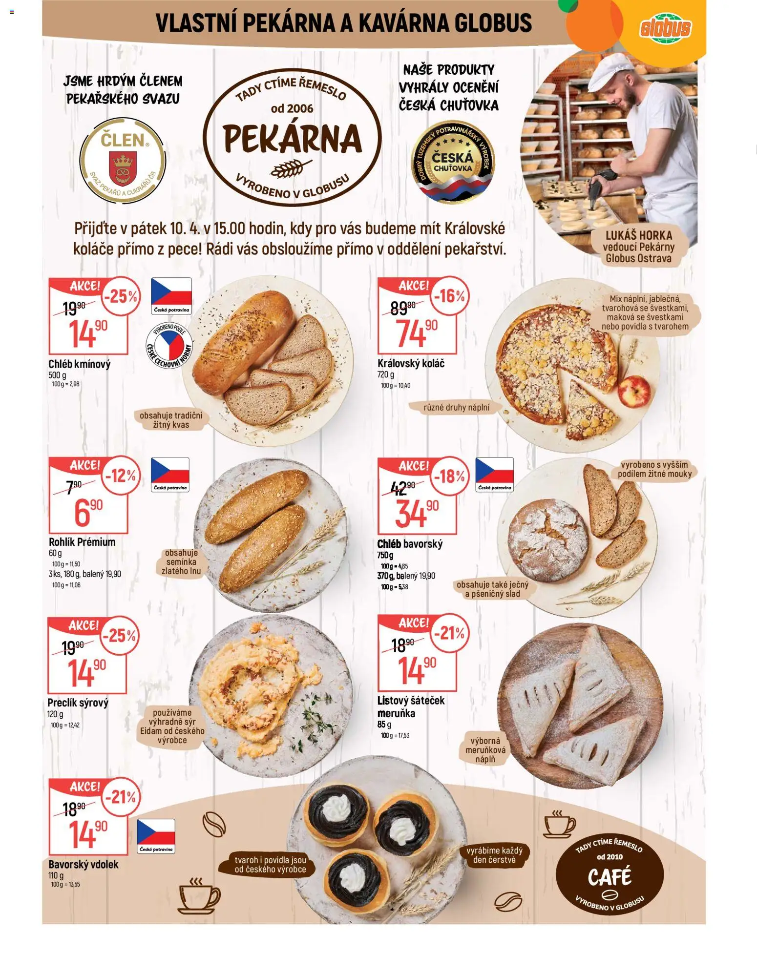 Globus leták - Ostrava od 08.04.2026 | Strana: 6 | Produkty: Globus, Chléb, Povidla, Eidam