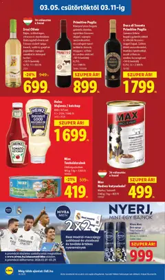 Irsai Olivér, Bájos, szőlővirágos, citrusos és muskotályos illata egyből elvarázsol. Frissen szedett sárga-barack, szőlő és grépfrút jegyekkel, ropogós savakkal és könnyed testtel. +50 Ft betétdíj 0,75l - amely érvényes a következő dátumtól: 05.03.2026 | Oldal: 12