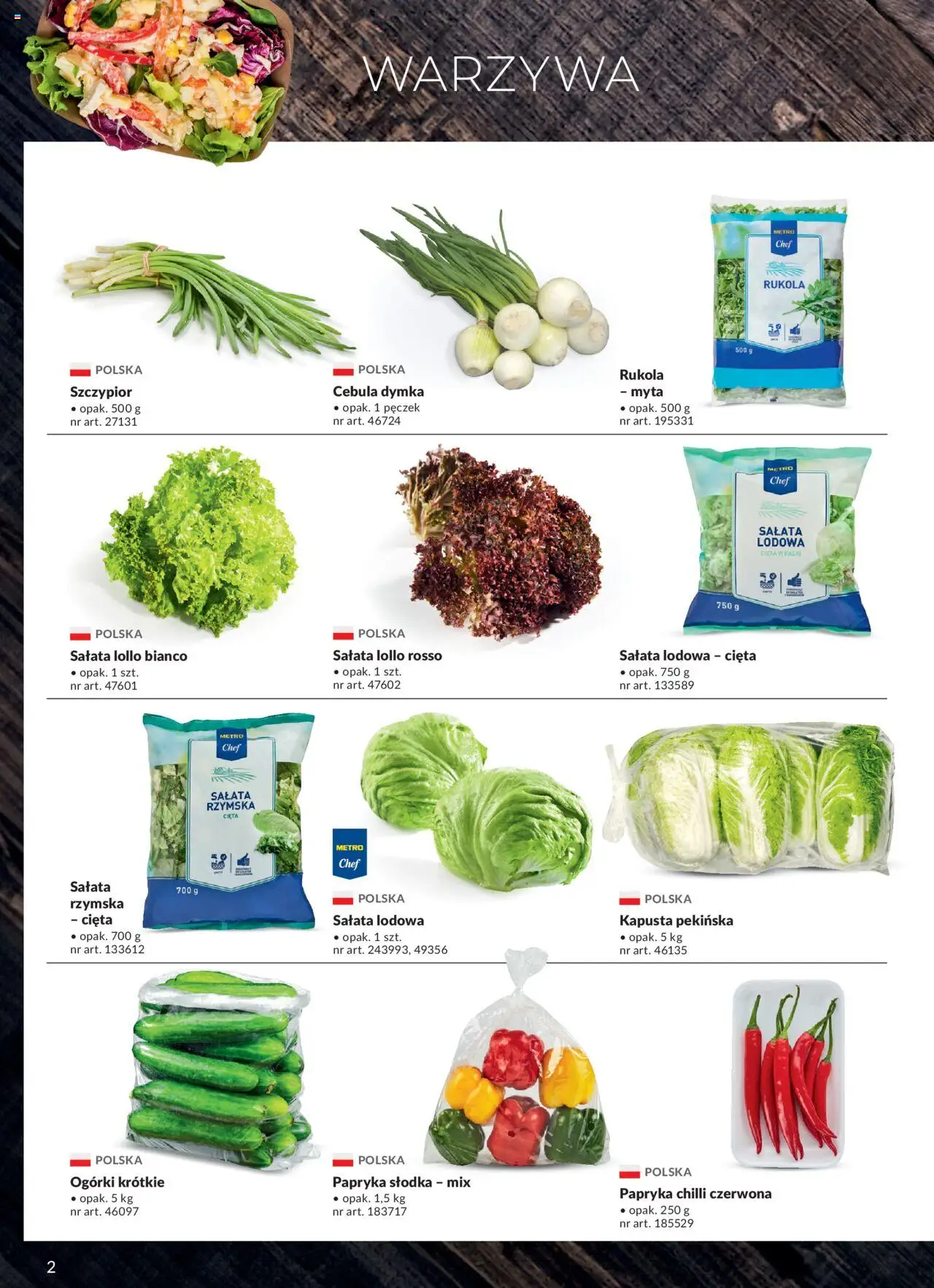 Makro Gazetka - Street Food od 27.03.2024 | Strona: 2 | Produkty: Kapusta pekińska, Rukola, Ogórki, Warzywa