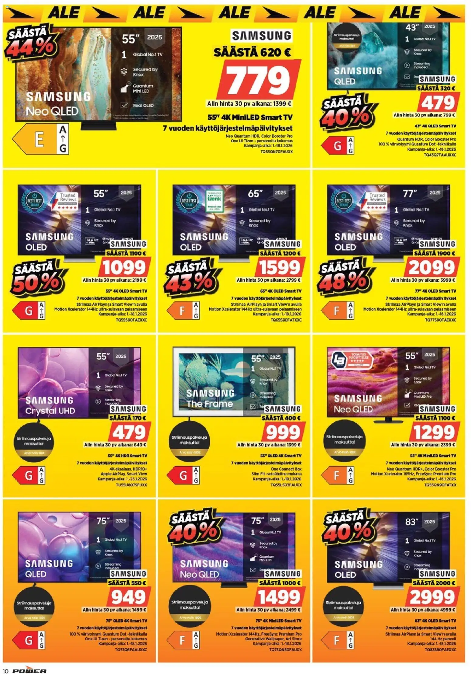 Power tarjoukset – voimassa 12.01.2026 alkaen | Sivu: 12 | Tuotteet: TV