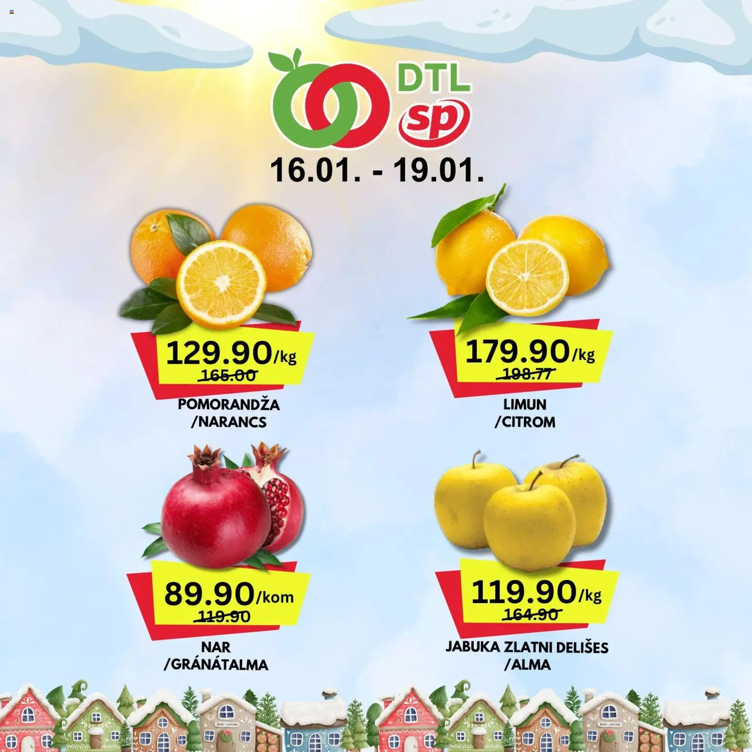 Senta Promet katalog - važi od 16.01.2026 | Strana: 1 | Proizvode: Pomorandza, Limun