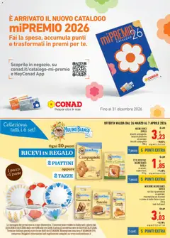 Anteprima del volantino MERENDINE MULINO BIANCO BARILLA vari tipi e grammature, MERENDINE MULINO BIANCO BARILLA vari tipi e grammature un esempio: fisarmoniche con 8 cereali e crema al malto d'orzo e cacao 264 g conf. da 8 pezzi valido a partire dal 26.03.2026 | Pagina: 3 | Prodotti: Crema, Cacao, Fette biscottate, Merendine