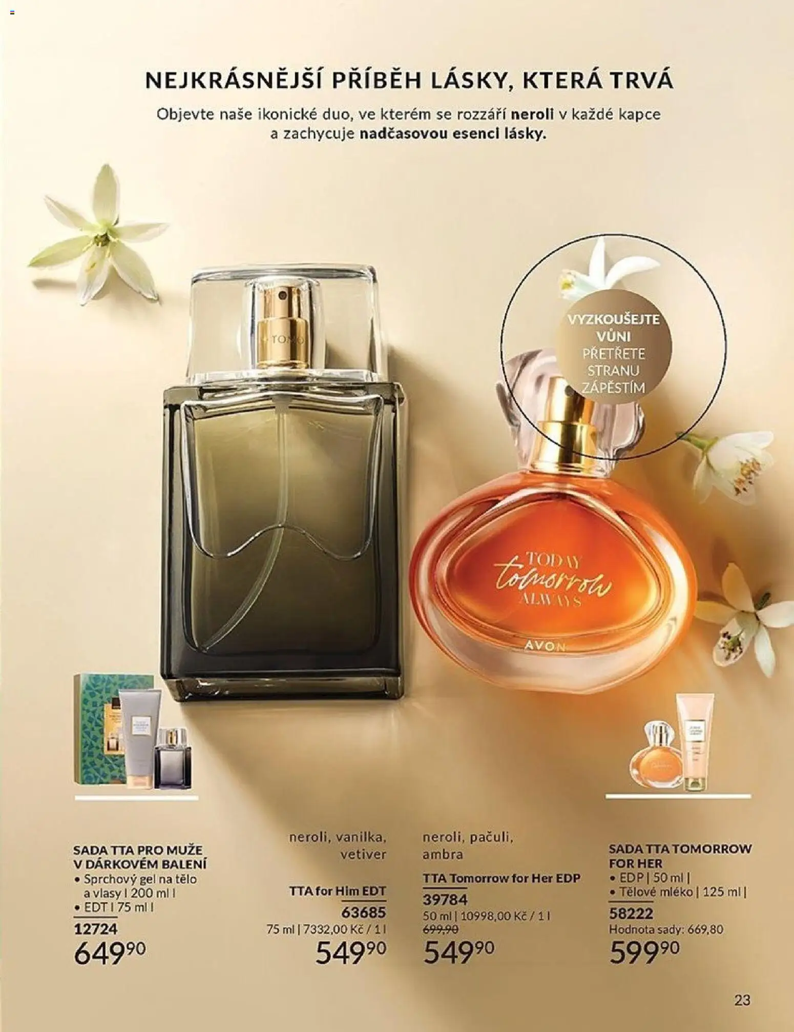 Avon katalog 2/2026 od 01.02.2026 | Strana: 23 | Produkty: Tělové mléko, Sprchový gel, Mléko