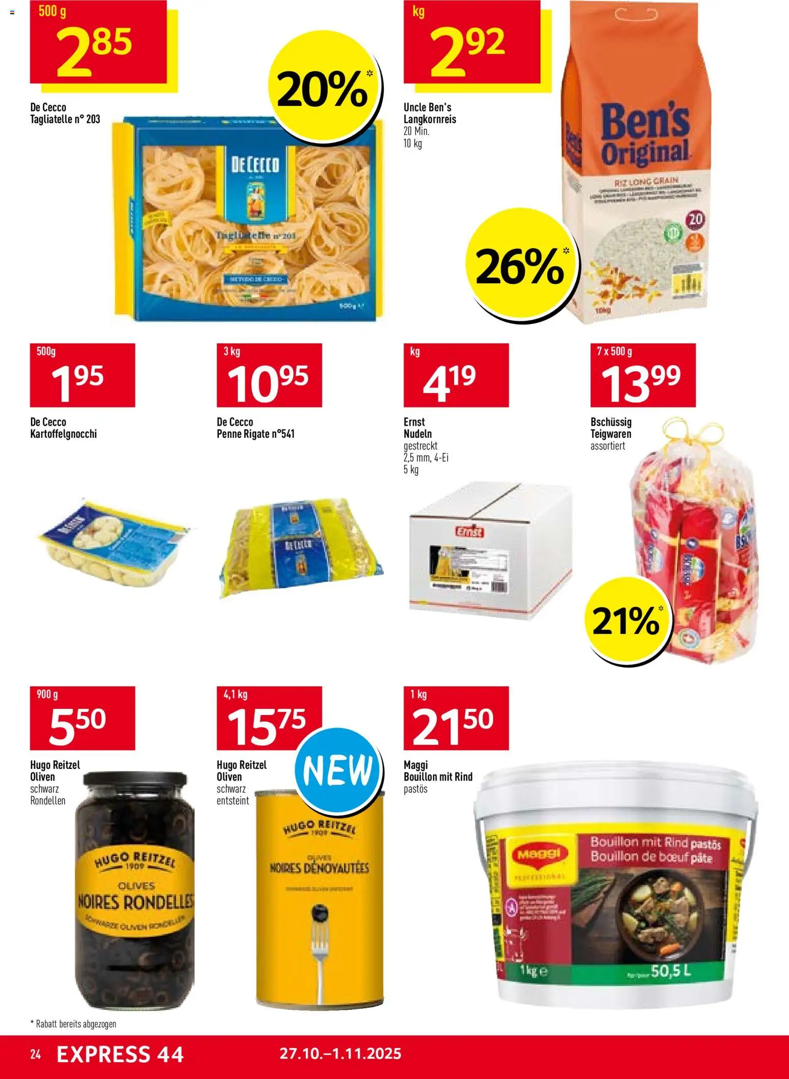 Prodega Aktionen – gültig ab 27.10.2025 | Seite: 24 | Produkte: Teigwaren, Nudeln