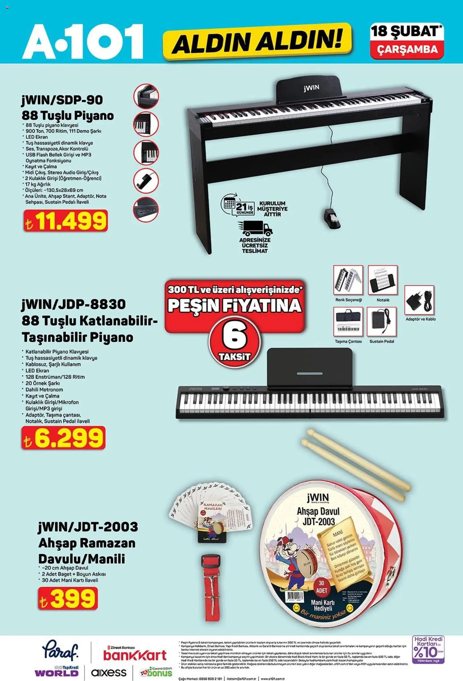 A101 Katalog Aldın Aldın - 18.02.2026 tarihinden itibaren geçerlidir | Sayfa: 9 | Ürünler: Klavye, Kulaklık, Adaptör, USB