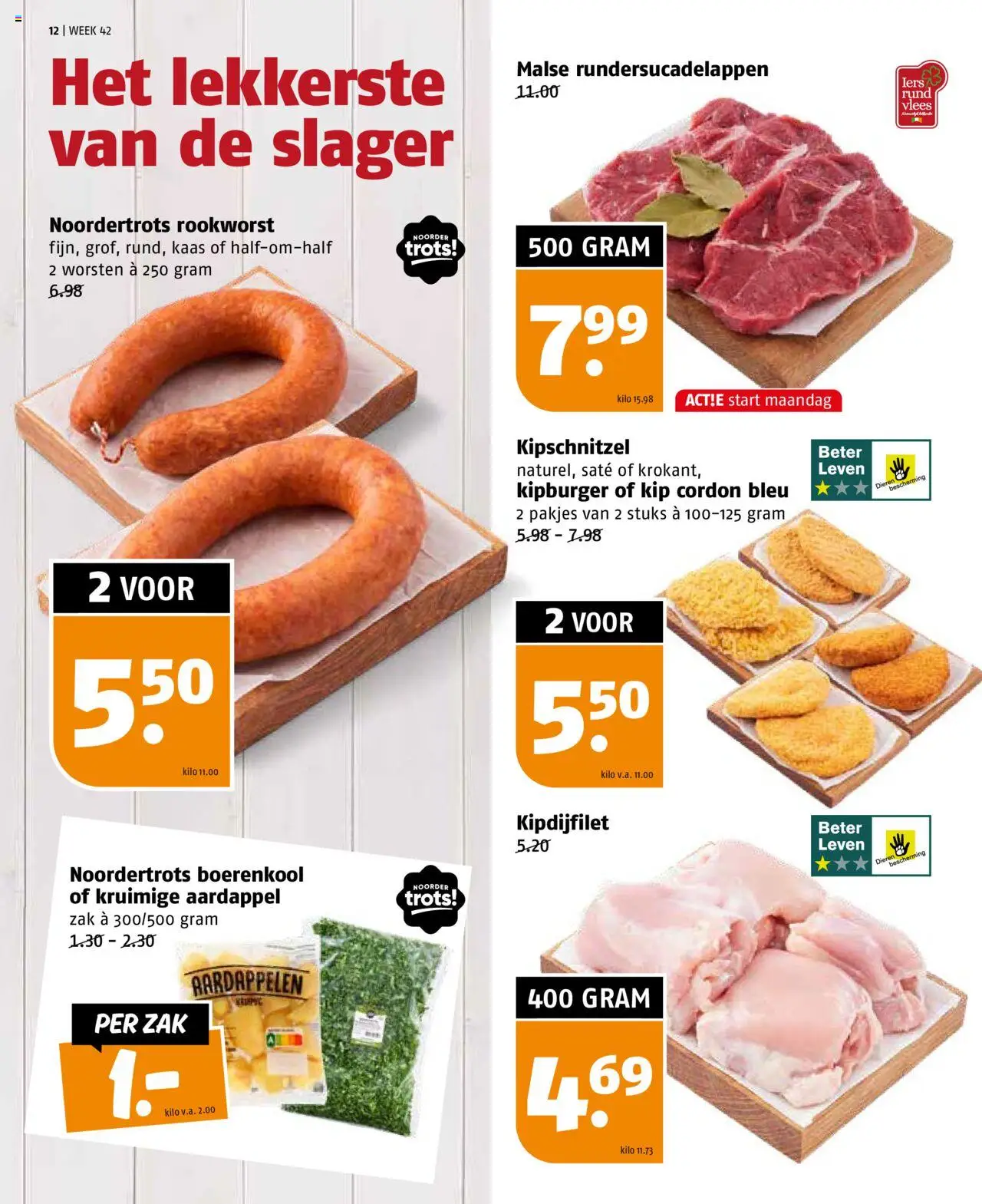 {H1} | Pagina: 12 | Producten: Aardappel, Kaas, Kisperec, Kip