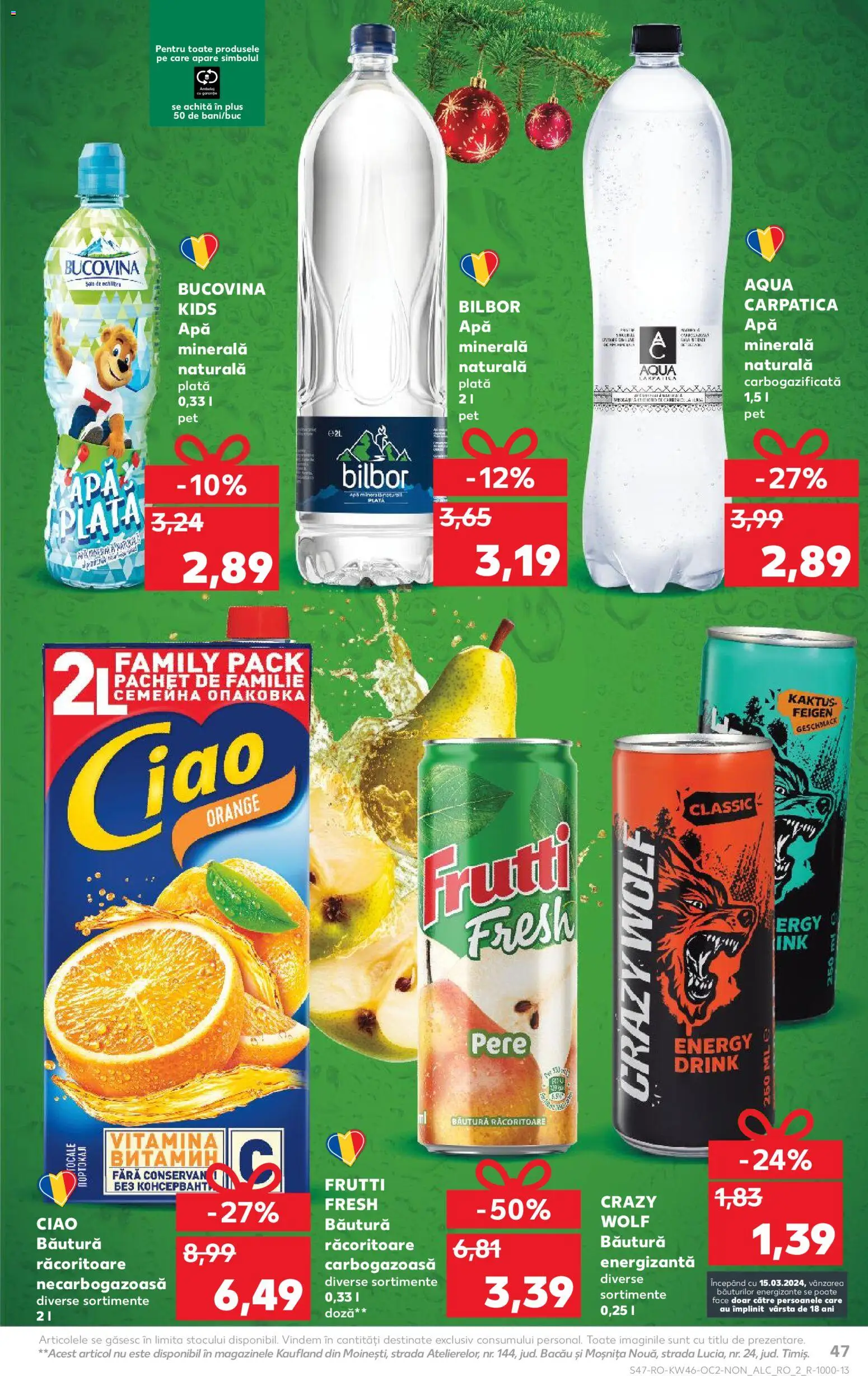 Kaufland RO akciós ujság - amely érvényes a következő dátumtól: 12.11.2025 | Oldal: 47