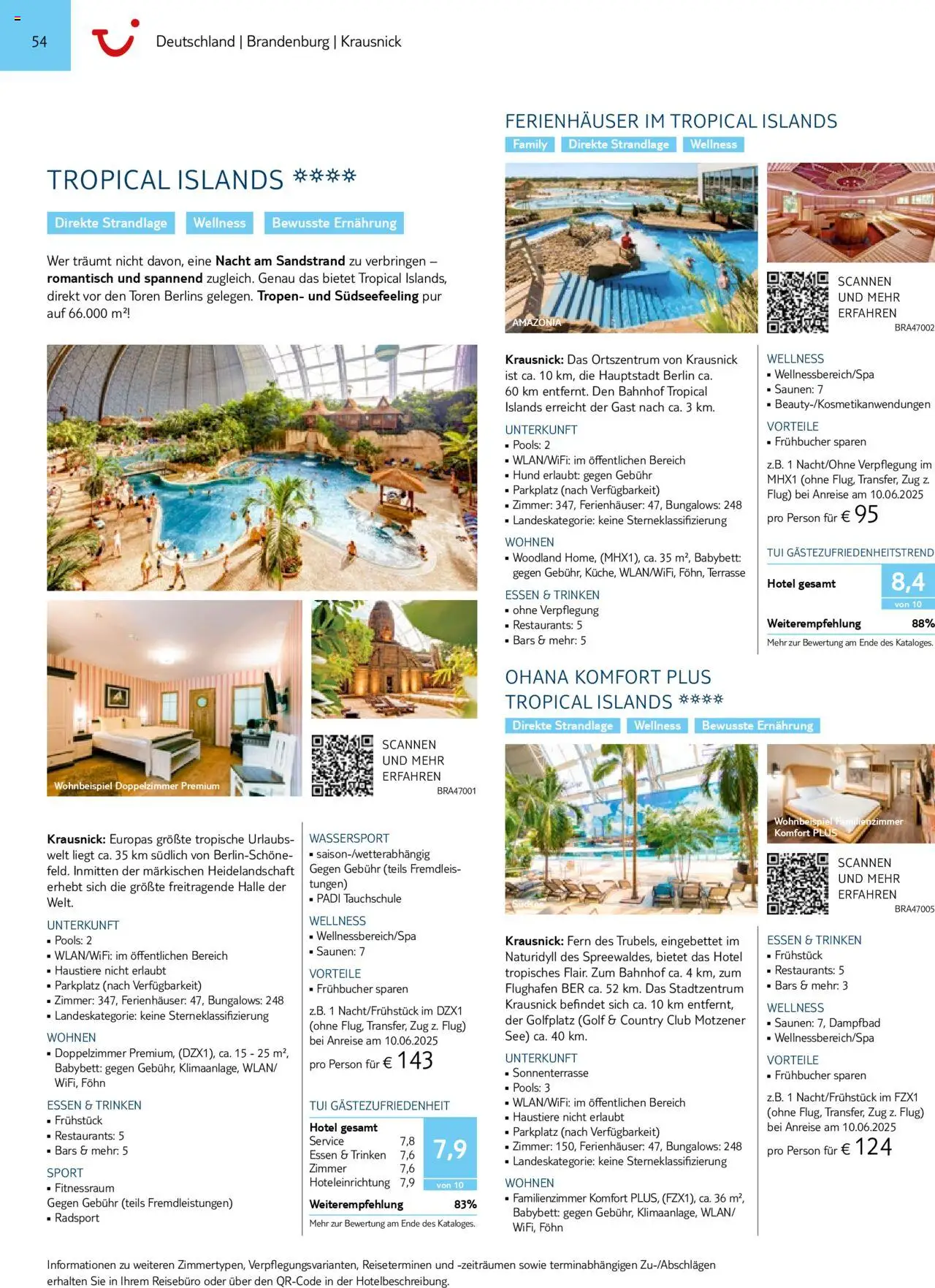 TUI Prospekt 	 – gültig ab 01.11.2024 | Seite: 54 | Produkte: Babybett, Föhn