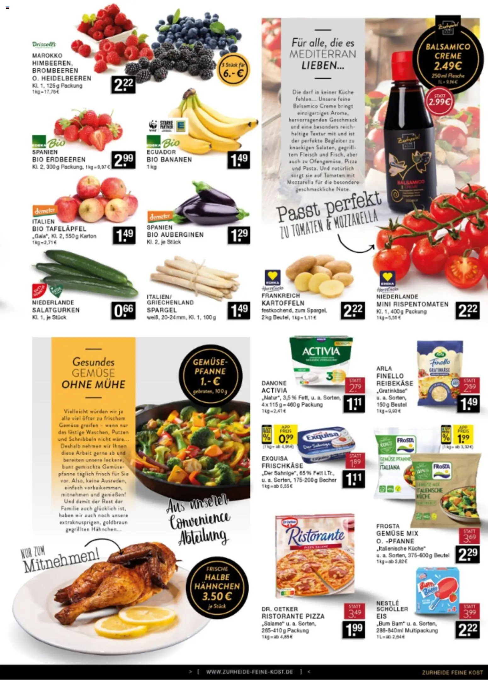 Edeka Zurheide Prospekt 	 – gültig ab 16.03.2026 | Seite: 6 | Produkte: Activia, Mozzarella, Gemüse, Fleisch