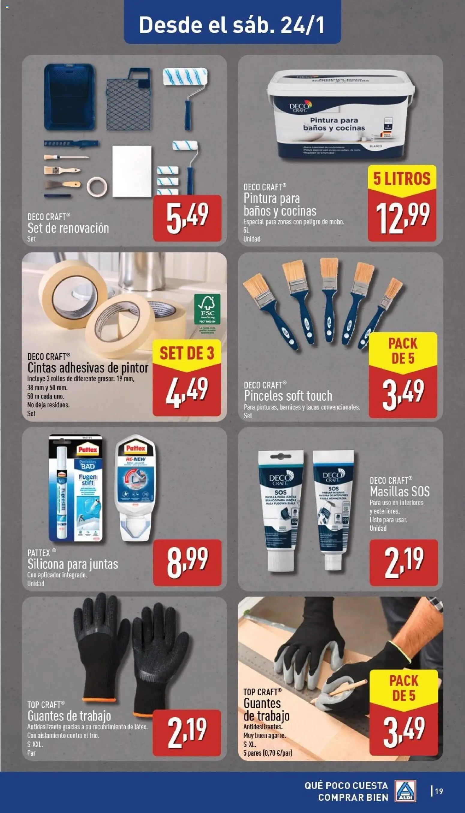Aldi folleto Canarias │ válido desde el 19.01.2026 | Página: 19 | Productos: Guantes