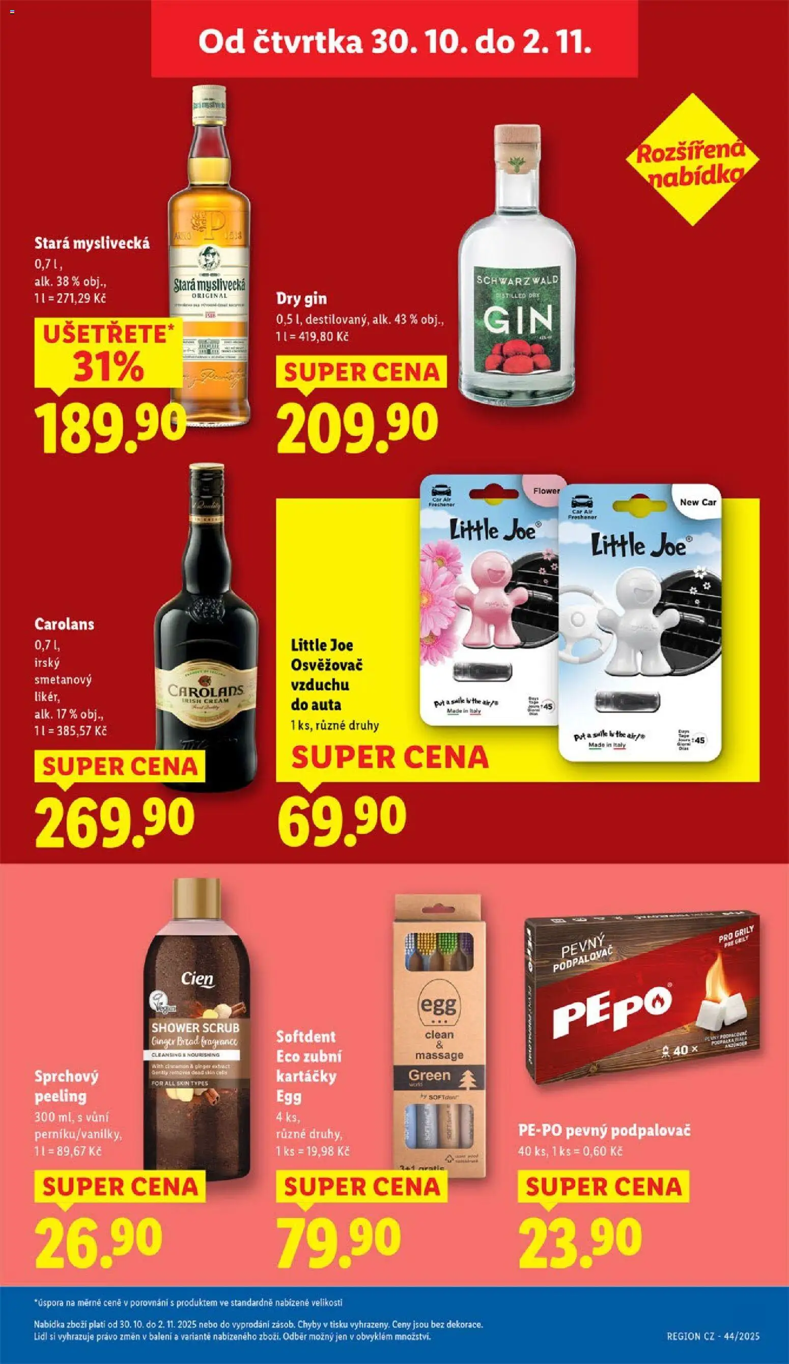 Lidl leták od 30.10.2025 | Strana: 15 | Produkty: Cien, Pepo, Dry gin, Peeling