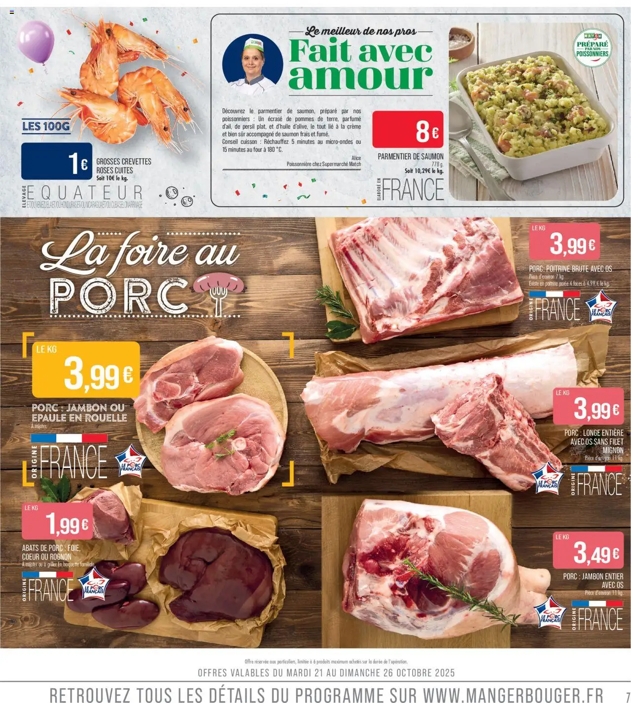 {H1} | Page: 7 | Produits: Persil, Crevettes, Filet mignon, Pommes