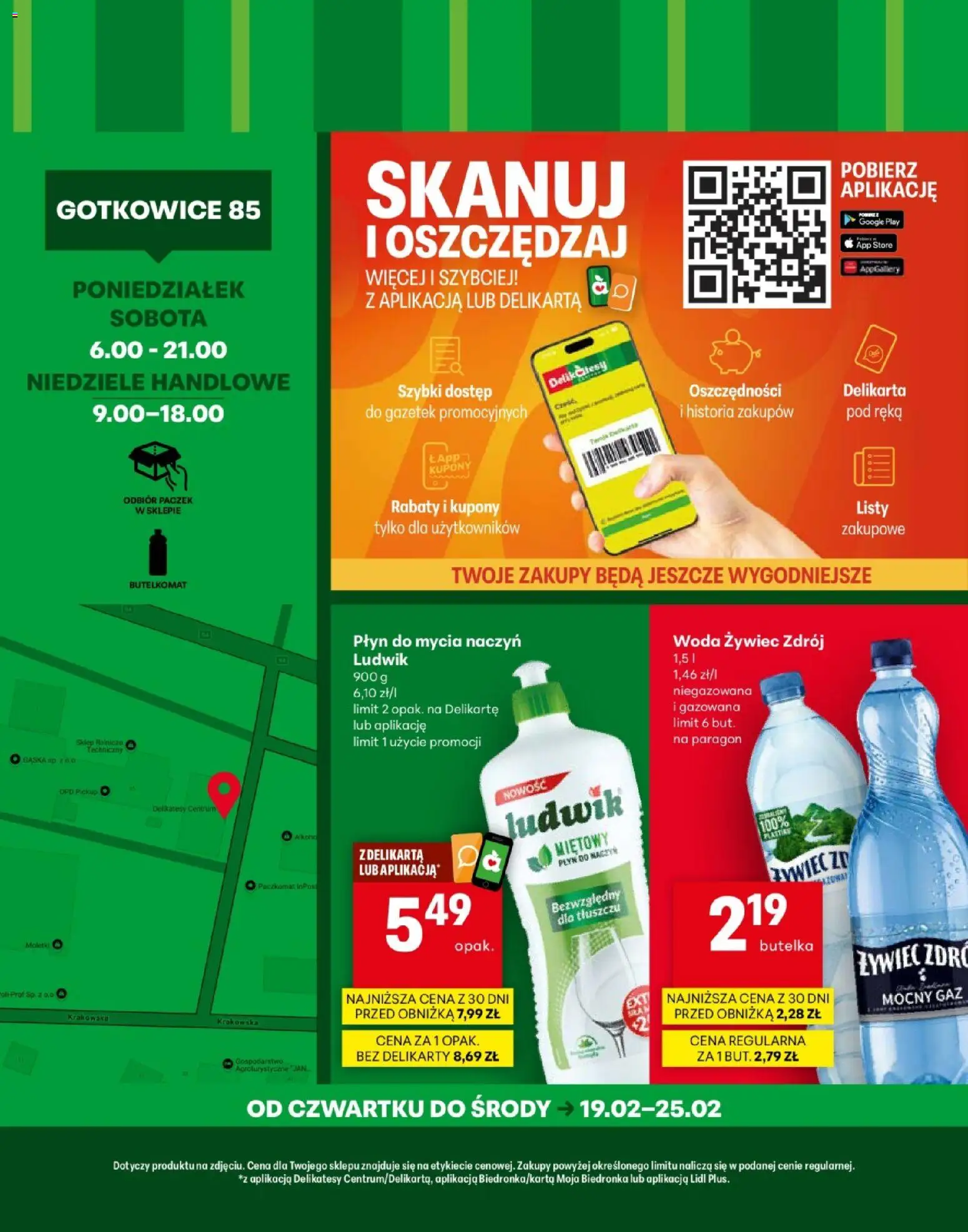 Delikatesy Centrum Gazetka - Gotkowice Otwarcie od 19.02.2026 | Strona: 4 | Produkty: Woda żywiec, Delikatesy, Woda, Płyn do mycia naczyń