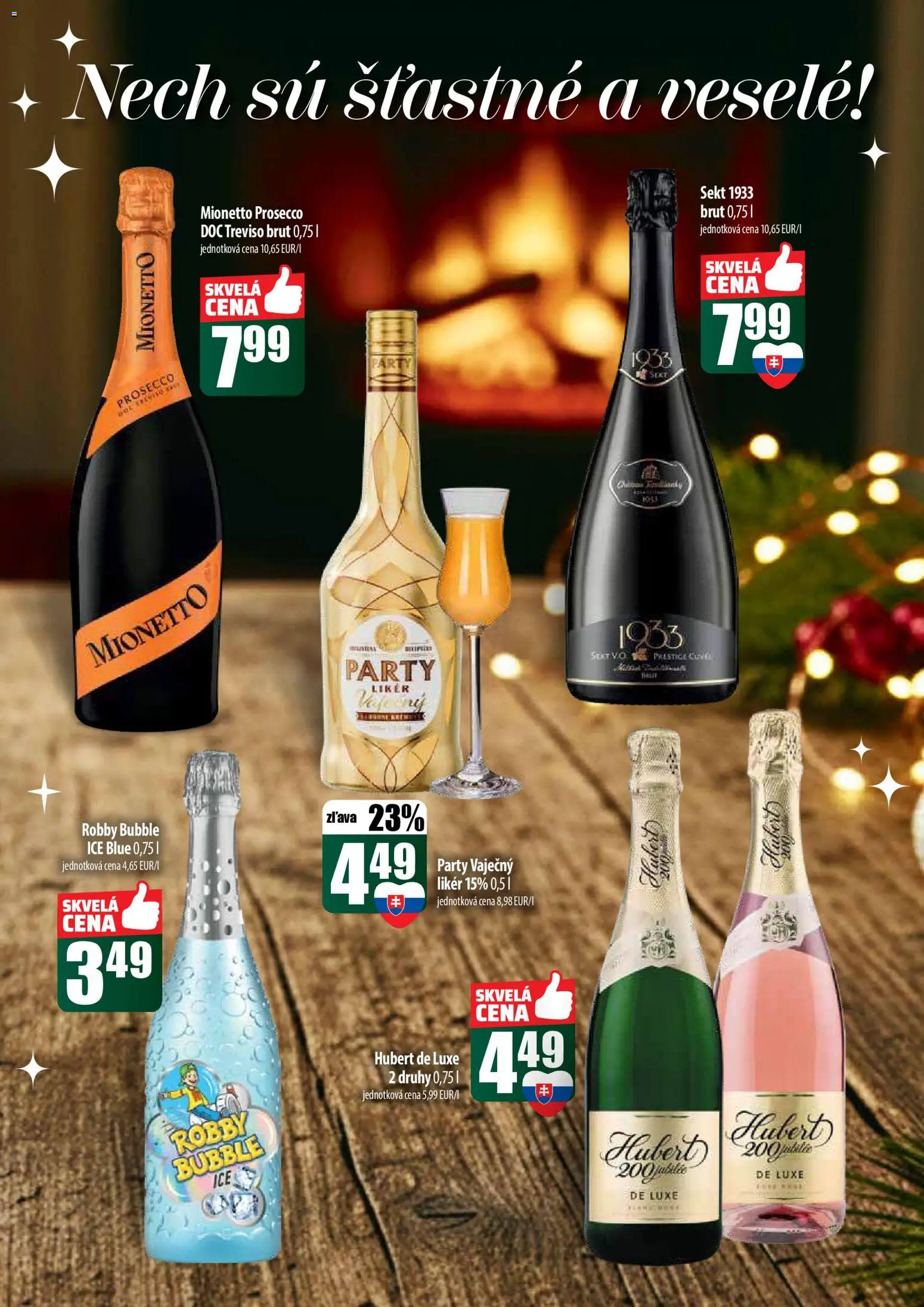 Nové COOP Jednota akcie – leták je platný od 18.12.2025 | Strana: 55 | Produkty: Prosecco, Hubert de Luxe