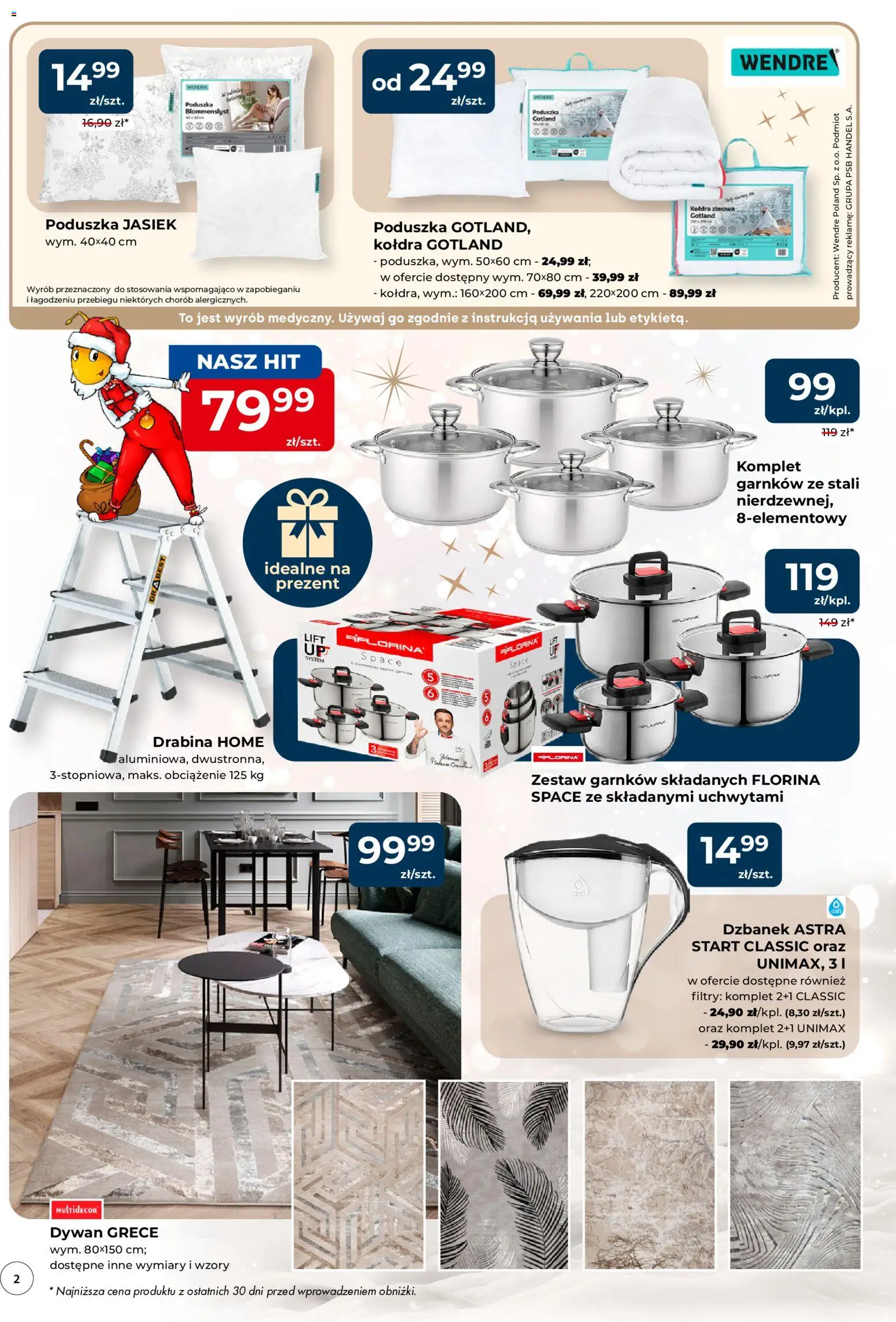 Mrówka Gazetka - Chrzanów od 04.12.2025 | Strona: 2 | Produkty: Dzbanek, Drabina, Komplet garnków, Kołdra