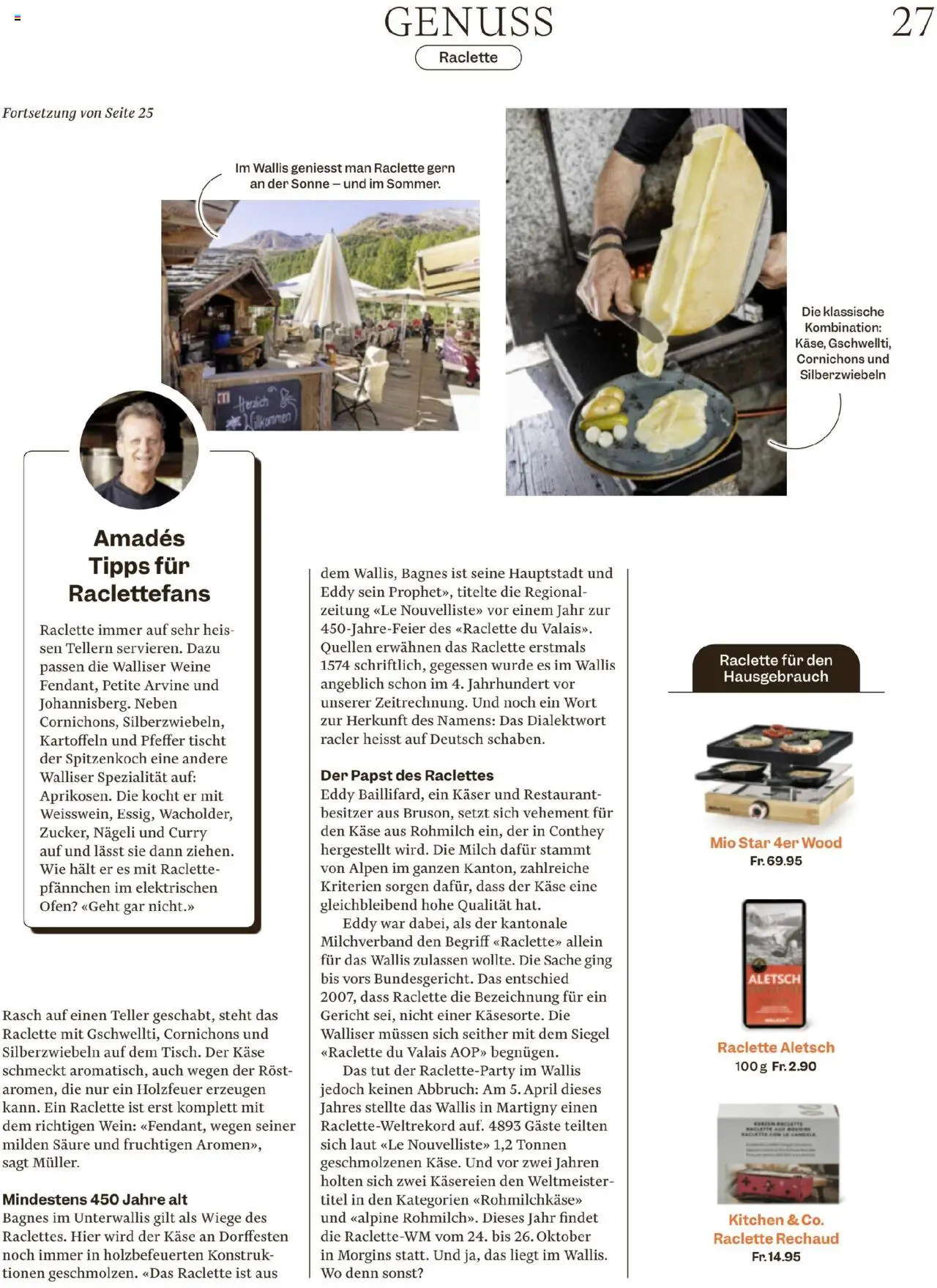Migros Magazin – gültig ab 13.10.2025 | Seite: 27 | Produkte: Milch, Kartoffeln, Ofen, Grill