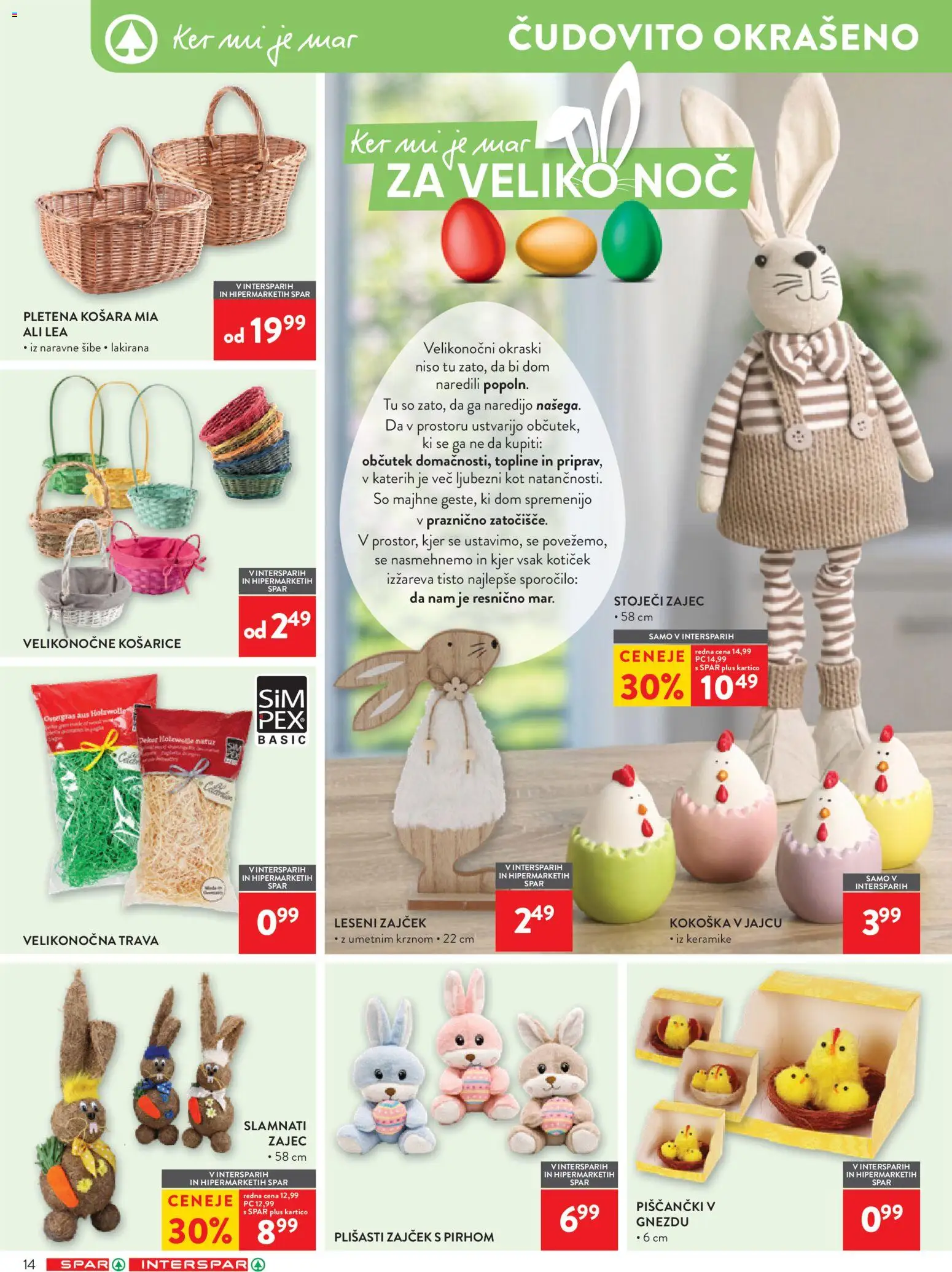 Novi Spar katalog ponudbe – veljaven od 25.03.2026 | Stran: 16 | Izdelki: Košara