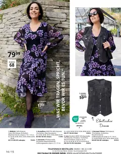 Ulla Popken Prospekt 	 ab 01.01.2026 gültig | Seite: 14 | Produkte: Aubergine, Weste, Hose, Jeans