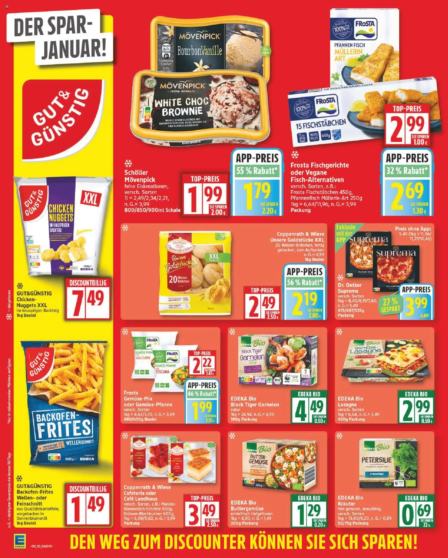 Edeka Prospekt 	 – gültig ab 05.01.2026 | Seite: 10 | Produkte: Garnelen, Fisch, Backofen, Pizza