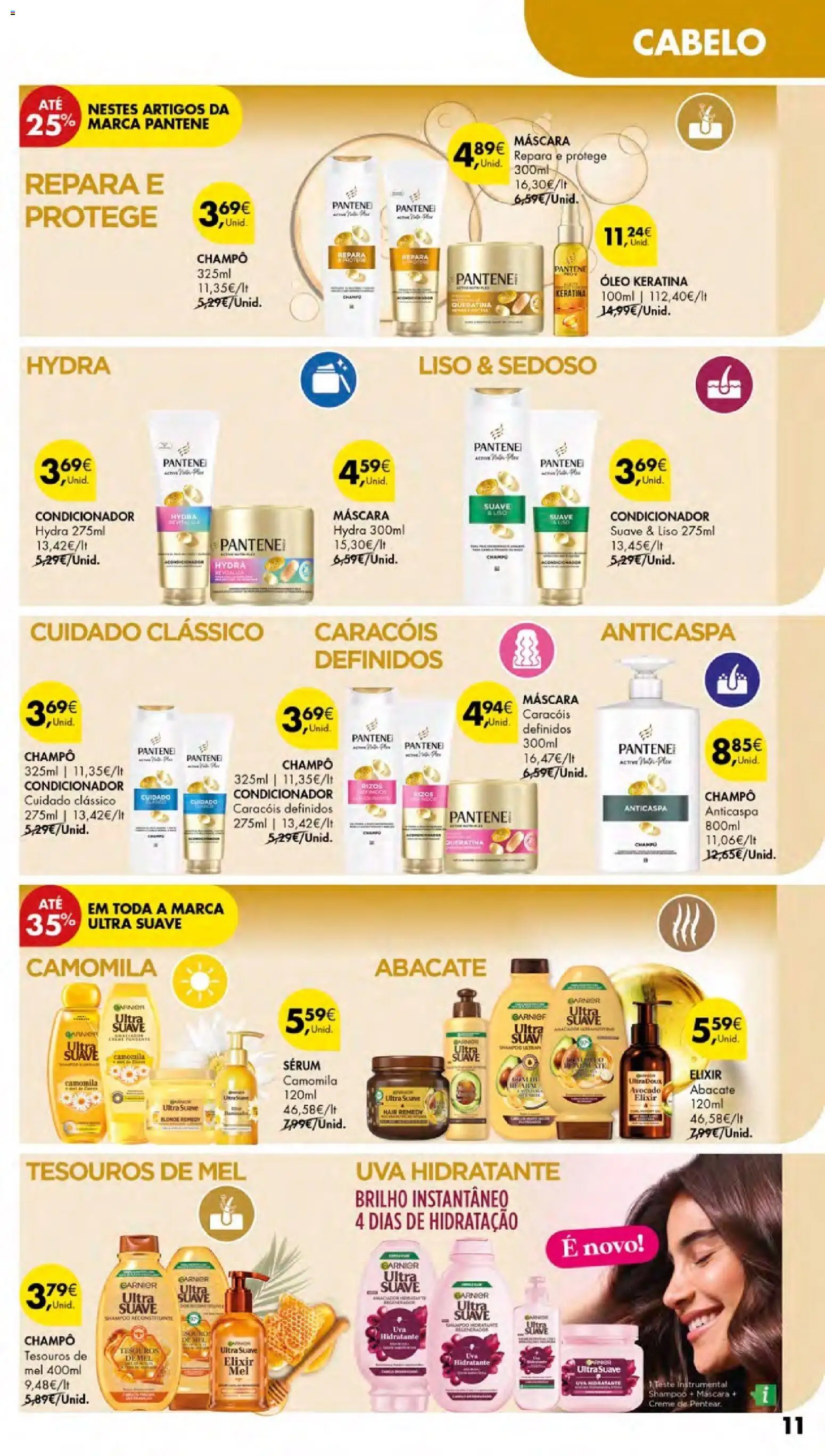 Pingo Doce - Cuidados Pessoais e para o Lar Açores │ válido de 26.02.2026 | Página: 11 | Produtos: Condicionador, Óleo, Mel, Creme