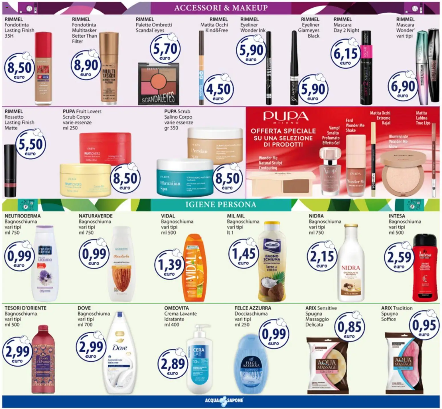 Volantino Acqua e Sapone del 17.11.2025 | Pagina: 5 | Prodotti: Crema, Sapone, Scrub, Bagno