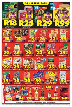 New Shoprite catalogue – valid from 19.09.2025 | Page: 3 | Products: Baked beans, Juice, Wine, Sauce