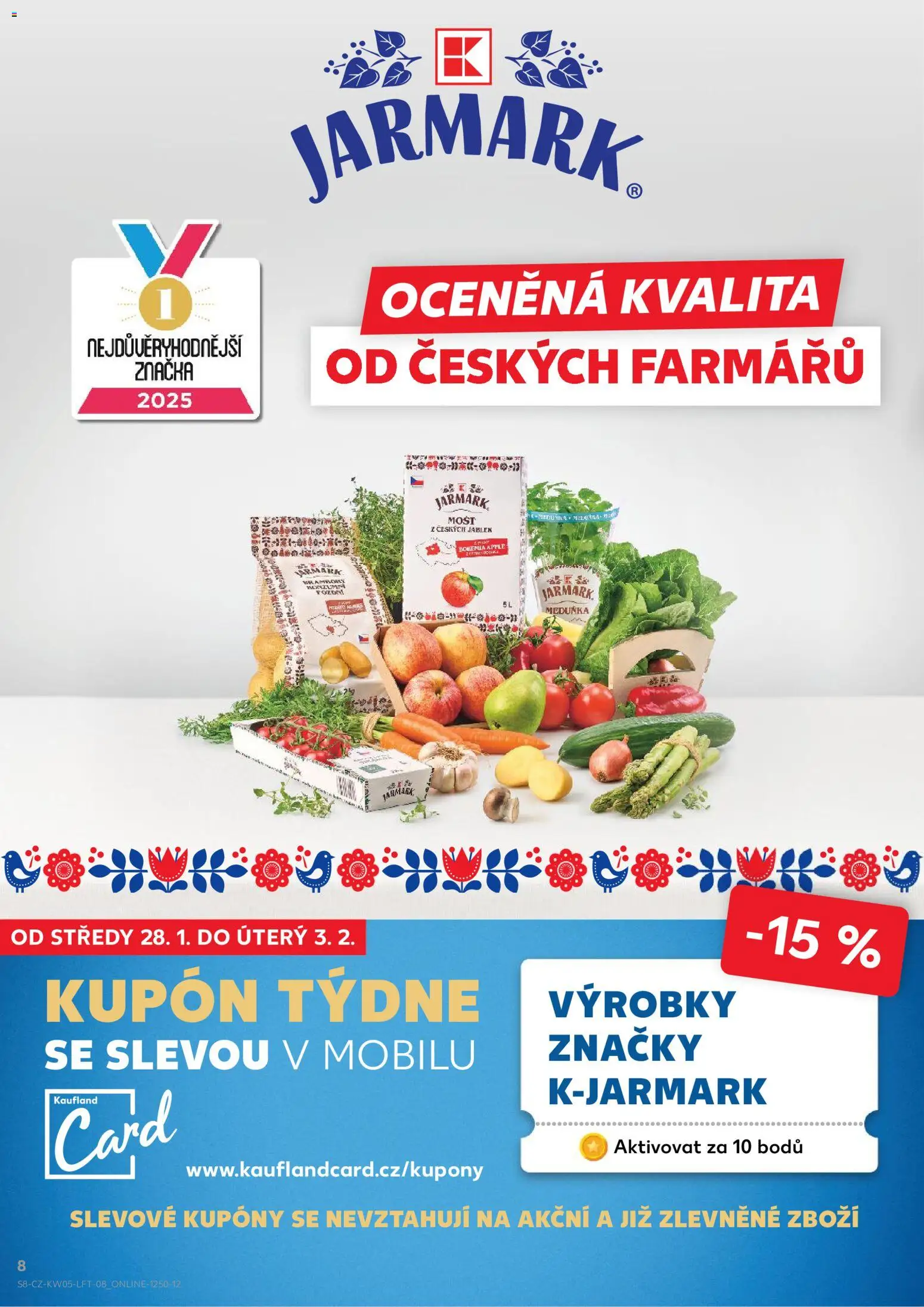 Kaufland leták - Liberec od 28.01.2026 | Strana: 8 | Produkty: Mošt, Apple, Brambory
