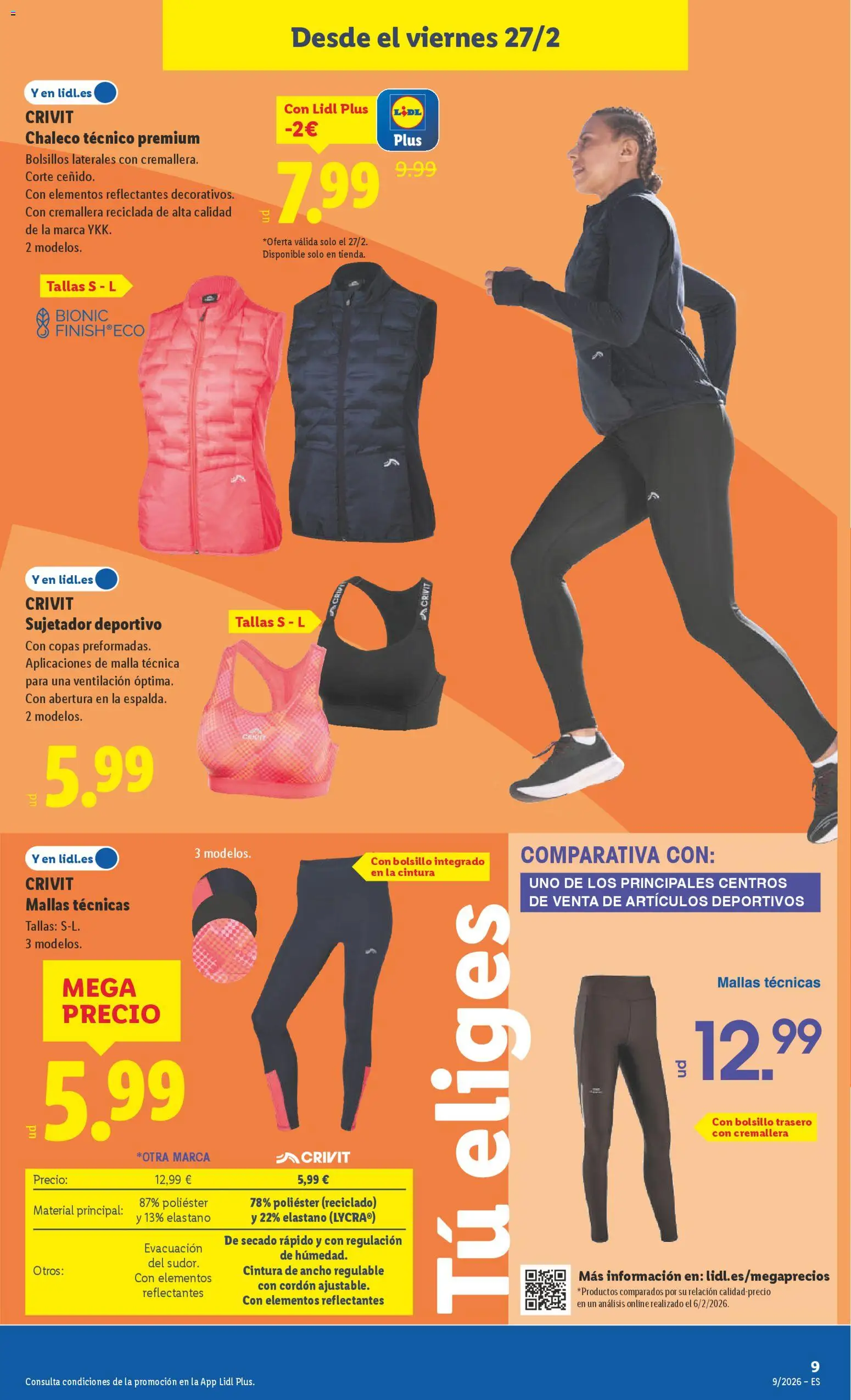 Lidl folleto de bazar │ válido desde el 23.02.2026 | Página: 9 | Productos: Chaleco