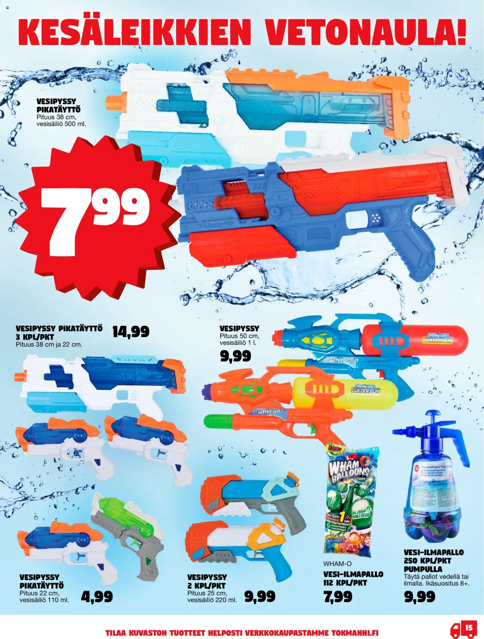 Tokmanni - Kesälelukuvasto 2026 – voimassa 27.04.2026 alkaen | Sivu: 15