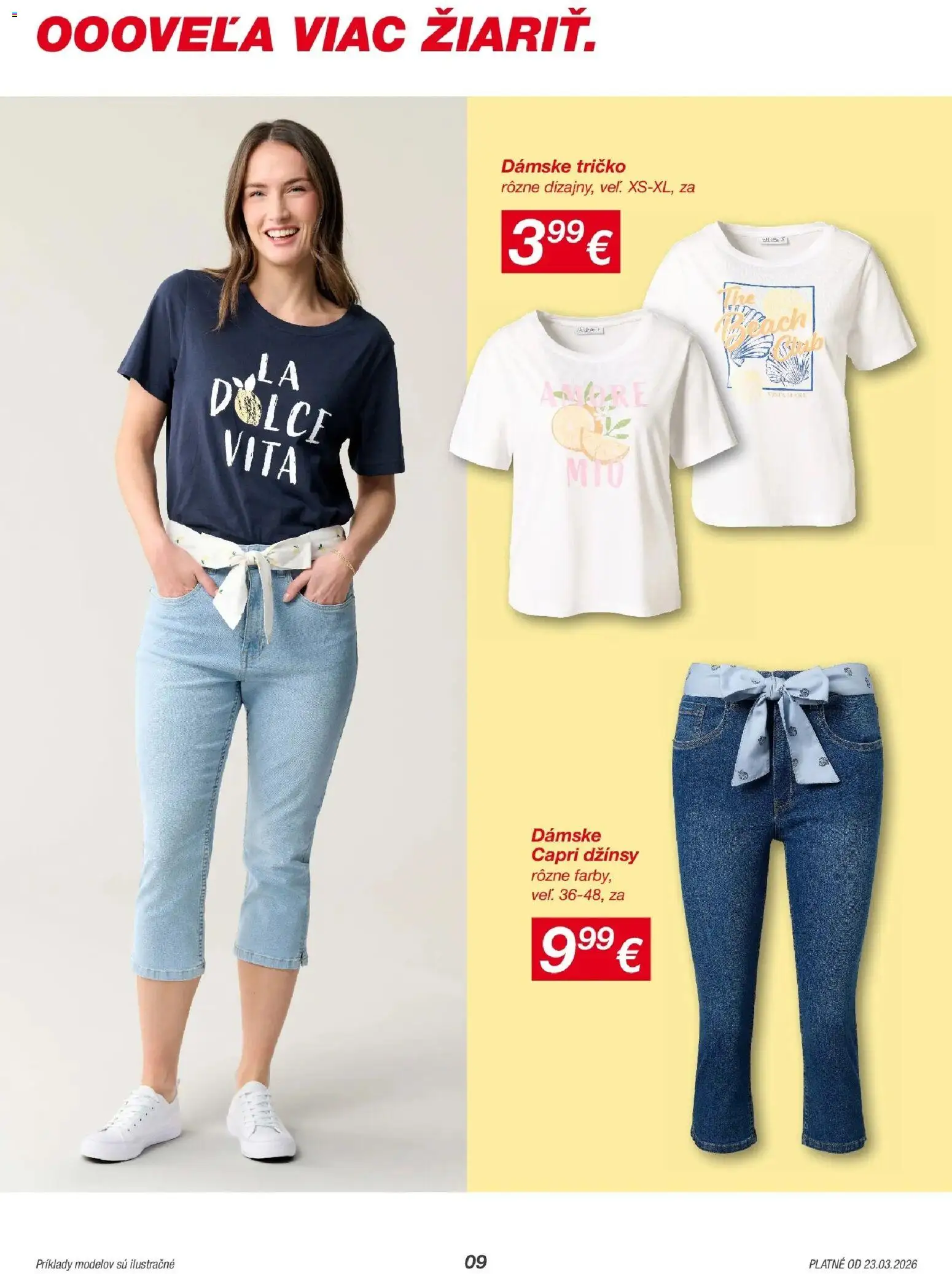 Nové Kik akcie – leták je platný od 19.03.2026 | Strana: 9 | Produkty: Tričko