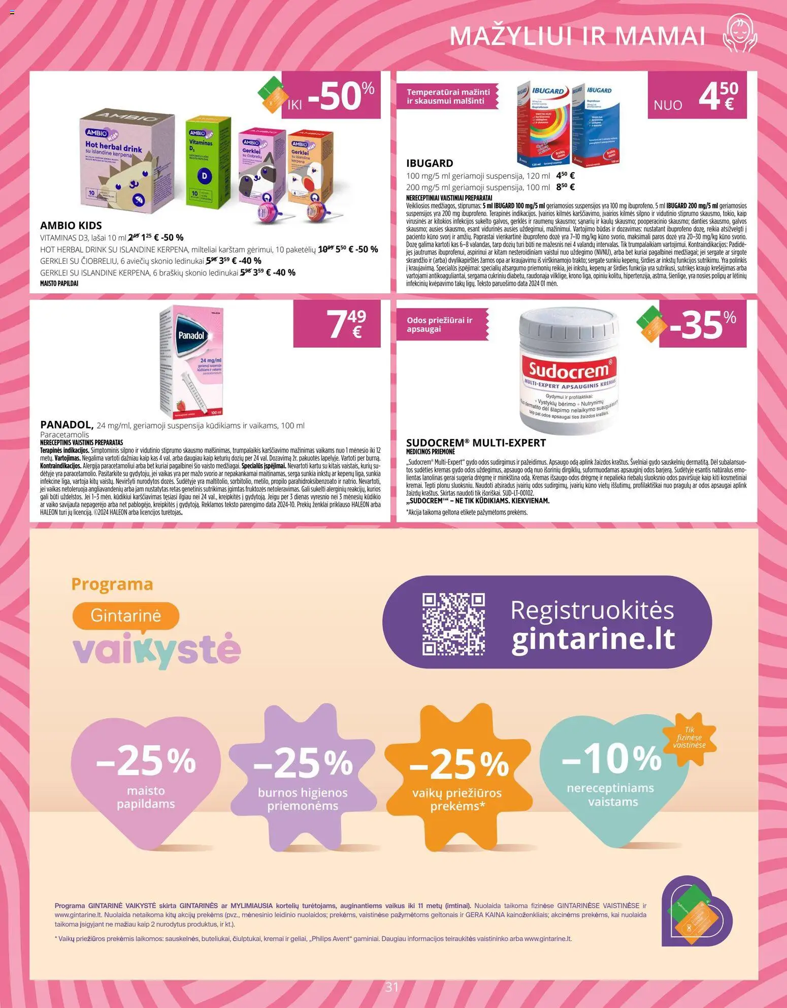 Gintarinė akcijos nuo 01.11.2025 | Puslapis: 31 | Prekių: Ledinukai, Kremas