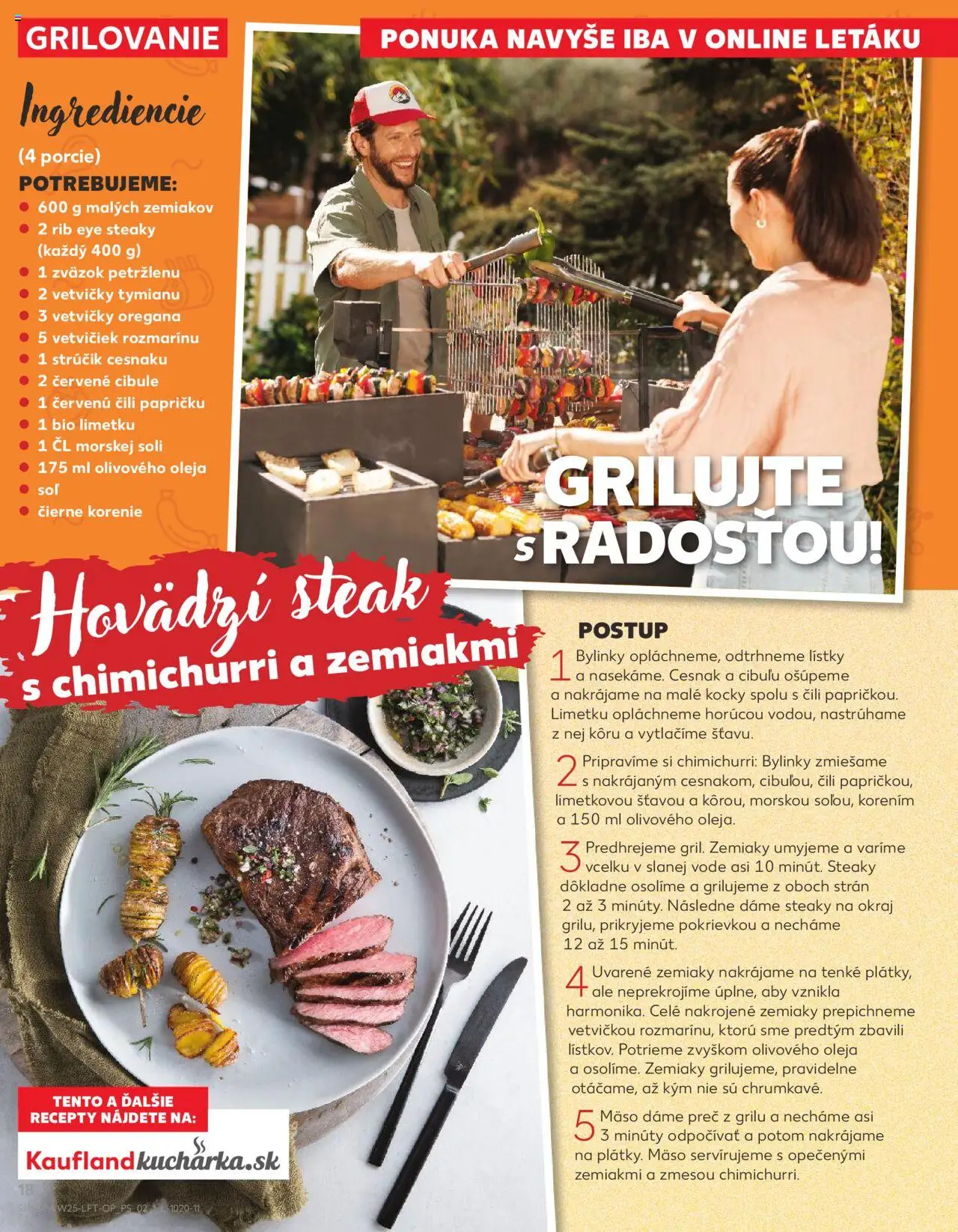 Nové Kaufland akcie – leták je platný od 19.06.2025 | Strana: 18 | Produkty: Cesnak, Korenie, Zemiaky, Steak