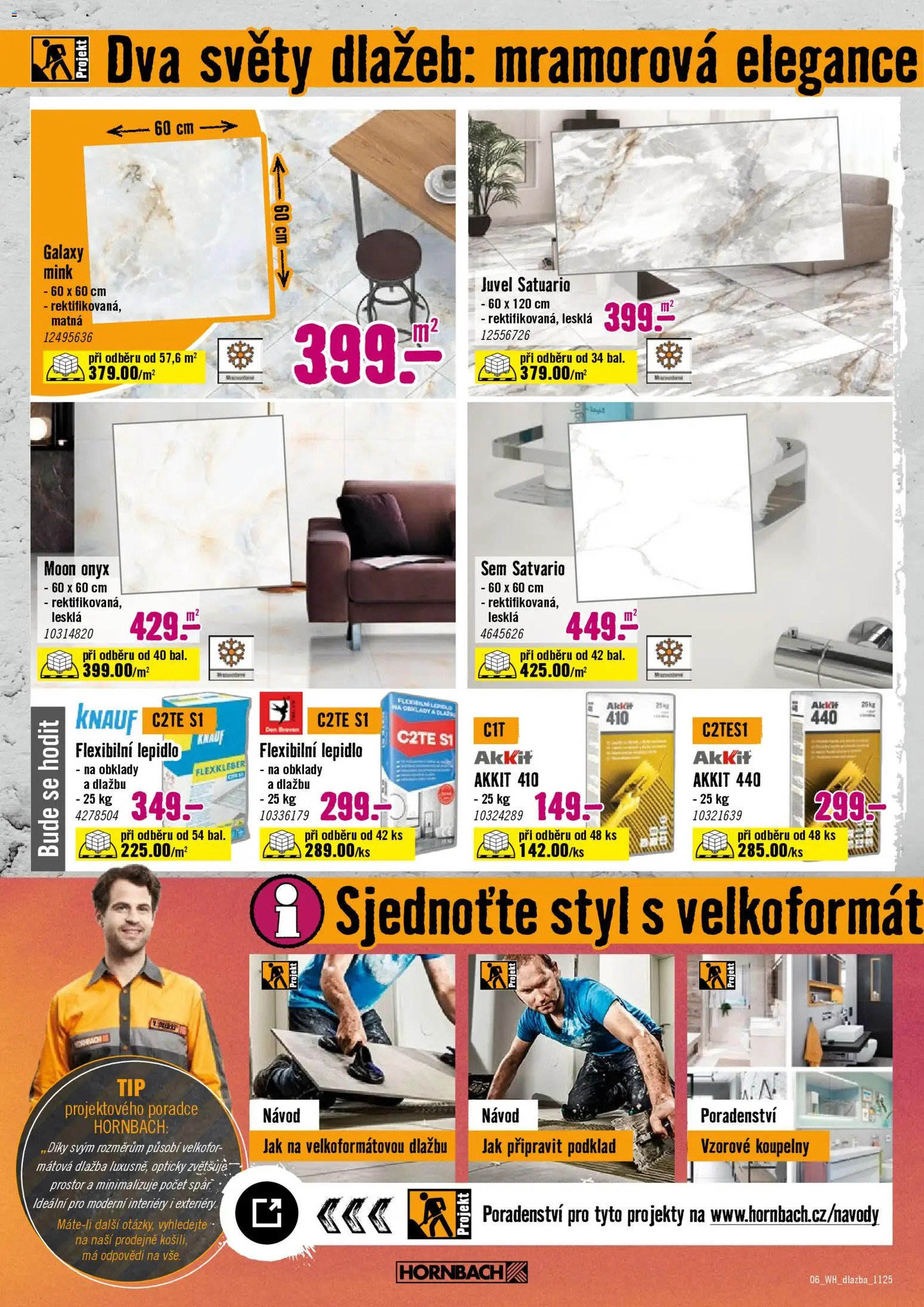 HORNBACH leták - Obklady a dlažby od 19.11.2025 | Strana: 6 | Produkty: Dlažba