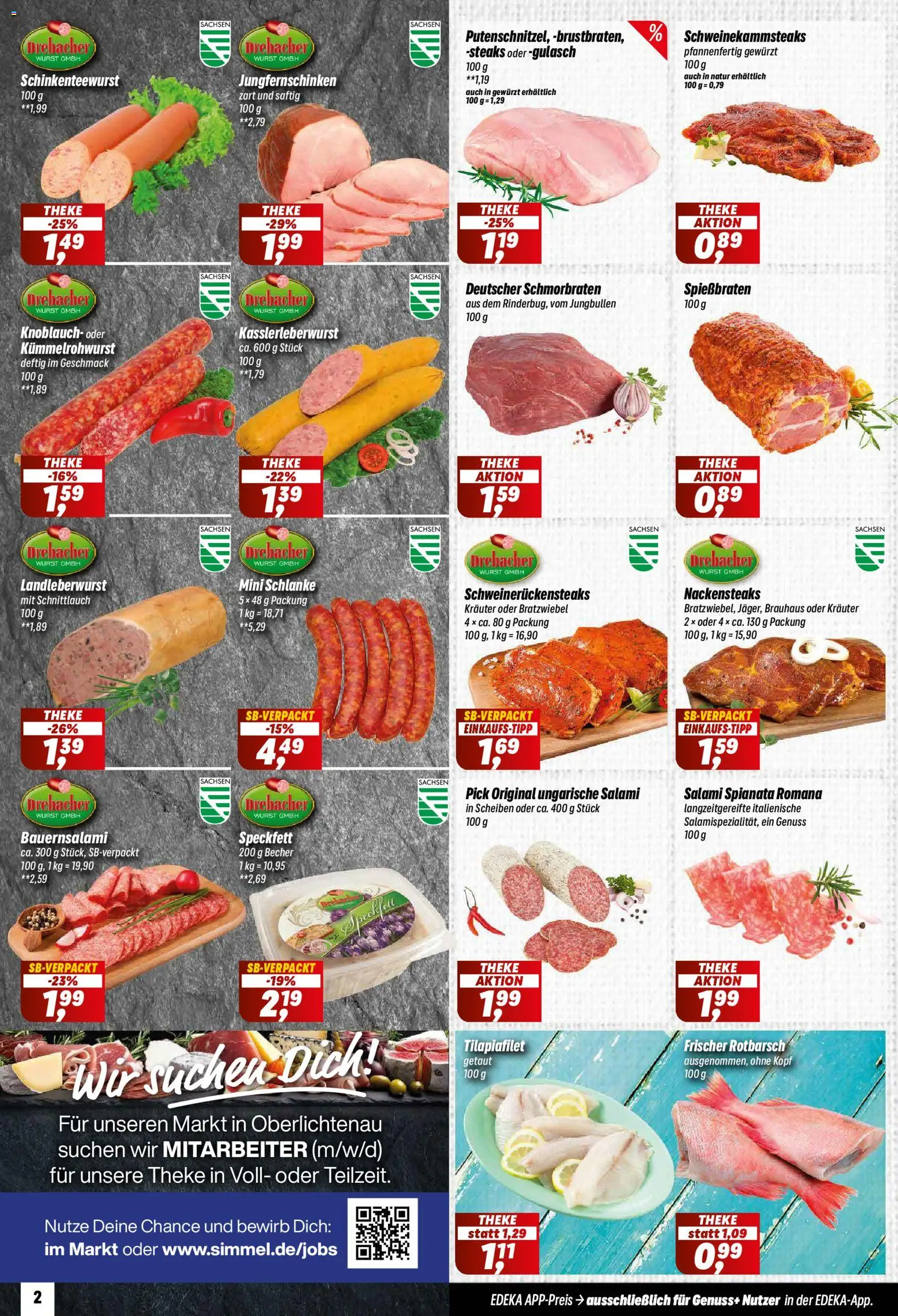 Simmel Prospekt 	 – gültig ab 07.04.2026 | Seite: 2 | Produkte: Theke, Gulasch, Wurst, Knoblauch