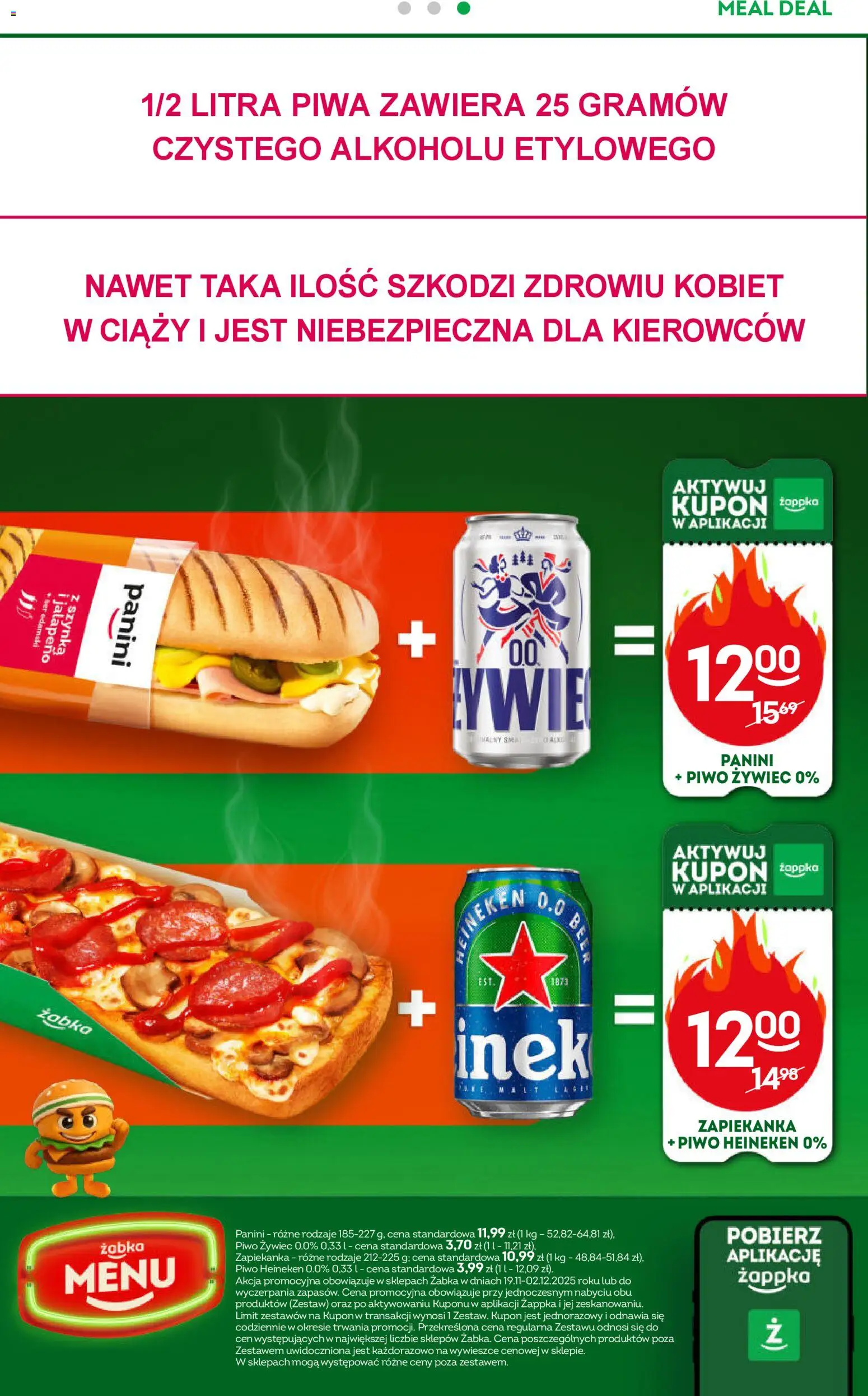 Żabka Black Friday od 19.11.2025 | Strona: 42 | Produkty: Zapiekanka, Panini, Piwo, Heineken