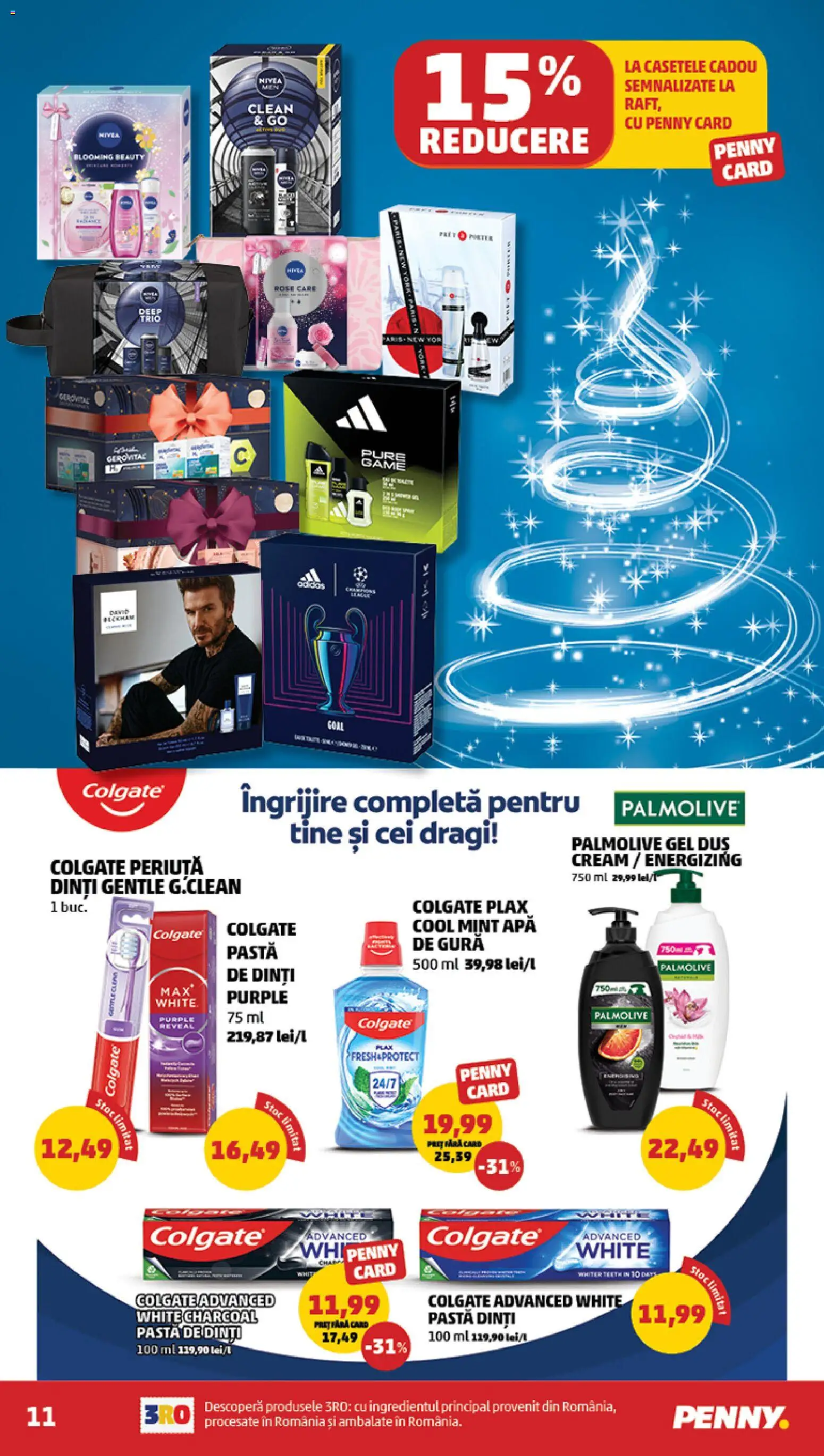Noul catalog PENNY – valabil de la 26.11.2025 | Pagină: 11 | Produse: Duș, Pastă de dinți, Apă de gură, Apă