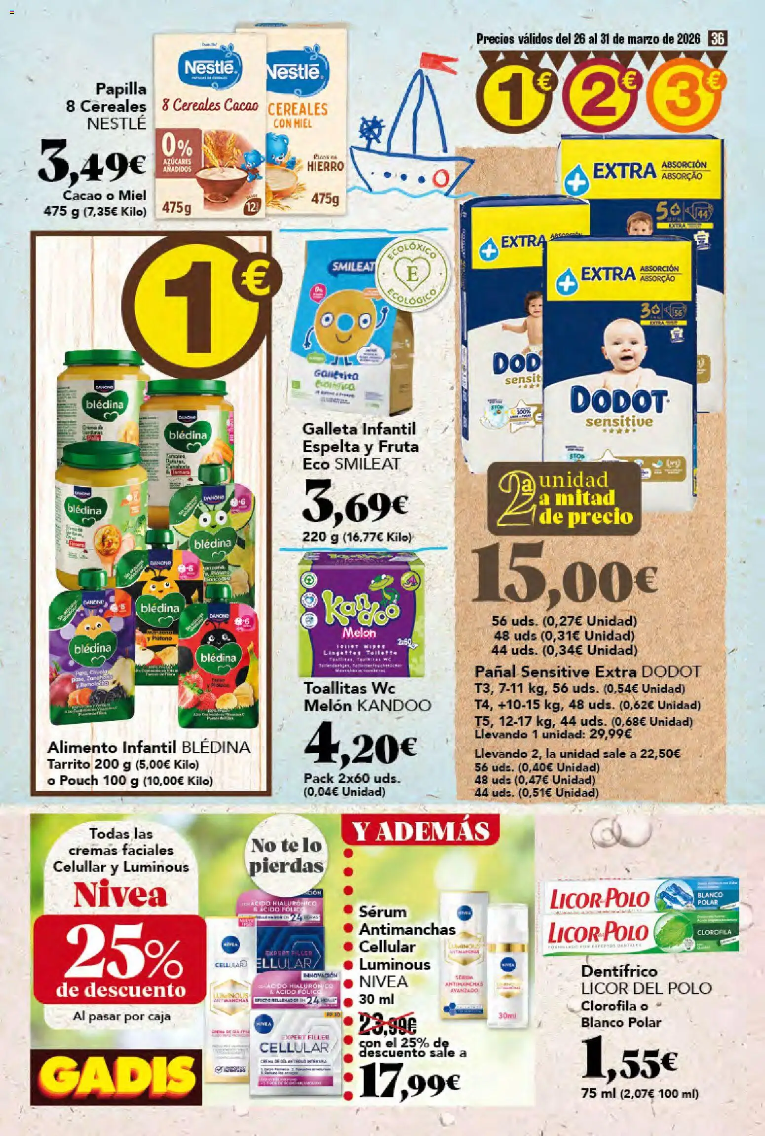 Gadis folleto │ válido desde el 26.03.2026 | Página: 36 | Productos: Φορτιστής, Licor, Té, Φρυγανιές σικάλεως