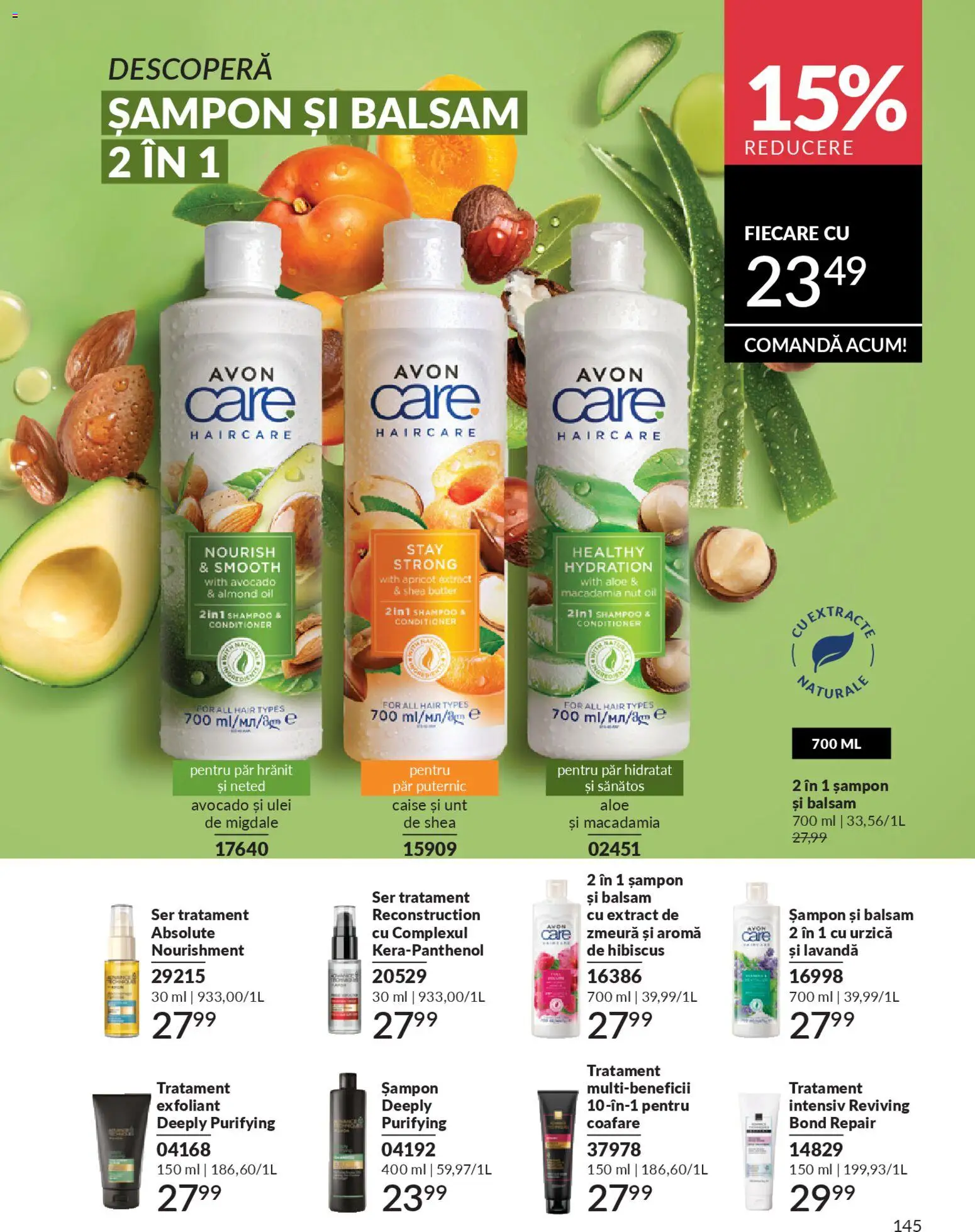 Noul catalog Avon – valabil de la 01.04.2026 | Pagină: 147 | Produse: Migdale, Unt, Avocado, Ahtapot