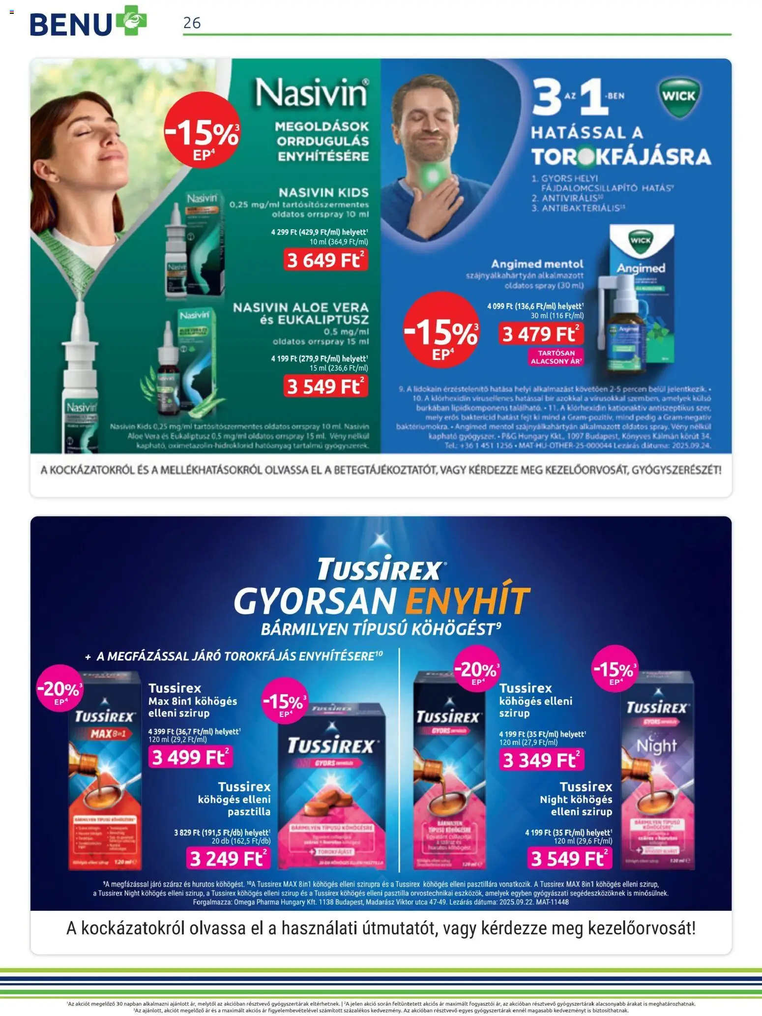 BENU Gyógyszertárak akciós ujság - amely érvényes a következő dátumtól: 01.11.2025 | Oldal: 26 | Termékek: Aloe vera