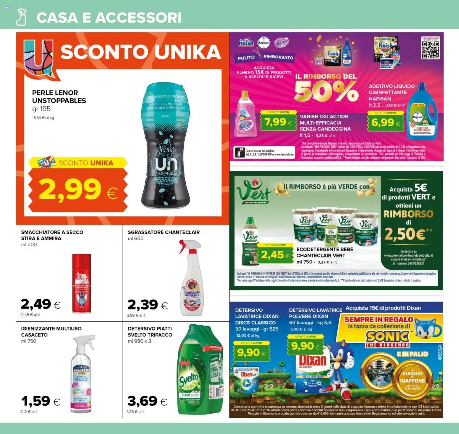 Volantino Oasi del 03.01.2026 | Pagina: 22 | Prodotti: Ammorbidente, Sgrassatore, Sale, Profumo