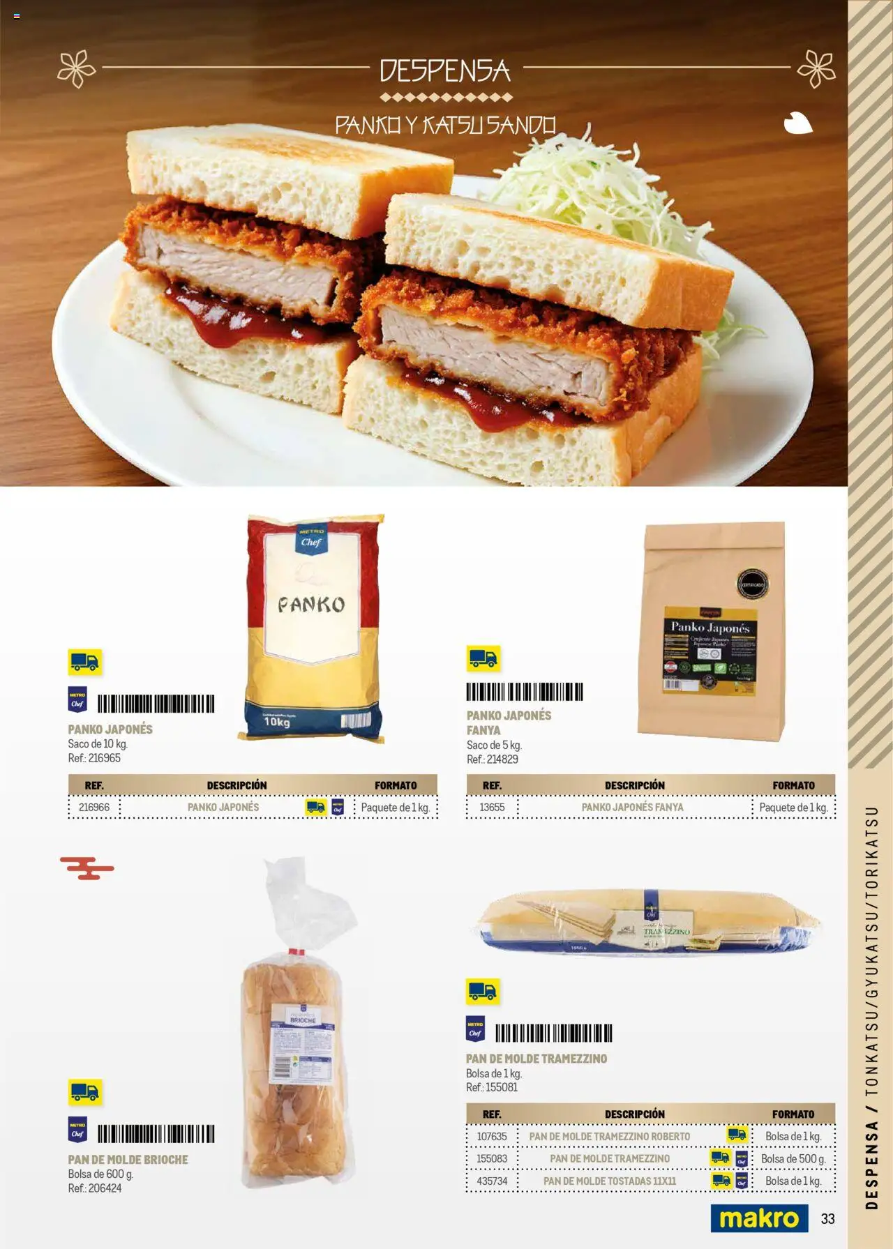 Makro - Cocina fusión asiática Prat │ válido desde el 04.06.2025 | Página: 33 | Productos: Pan, Pan de molde, Bolsa