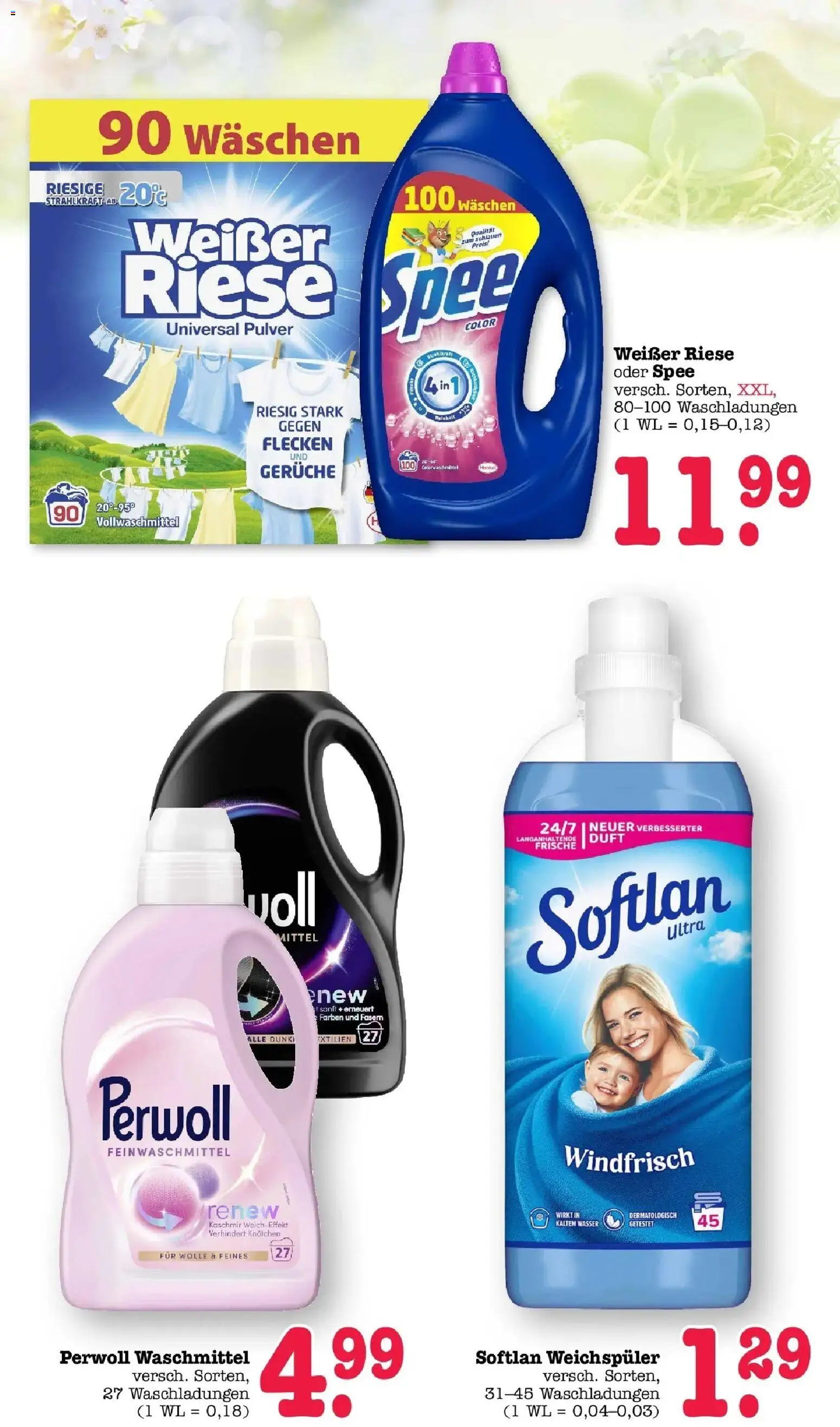 Edeka prospekt Offenbach	 – gültig ab 30.03.2026 | Seite: 66 | Produkte: Spee, Wasser, Weichspüler, Waschmittel