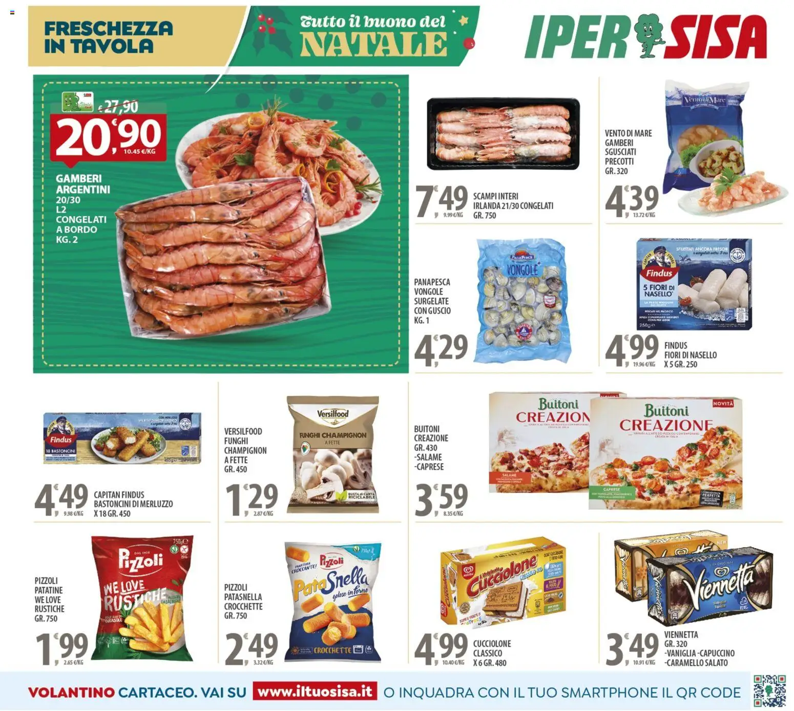 Volantino SISA del 16.12.2025 | Pagina: 9 | Prodotti: Merluzzo, Funghi, Crocchette, Nasello