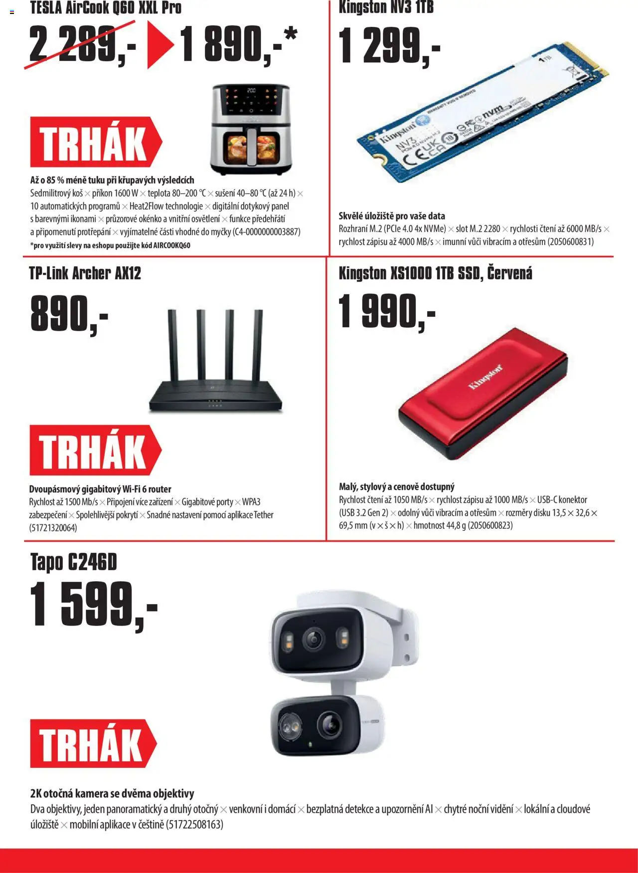 Comfor leták od 06.10.2025 | Strana: 6 | Produkty: Kamera, Konektor, USB, Koš