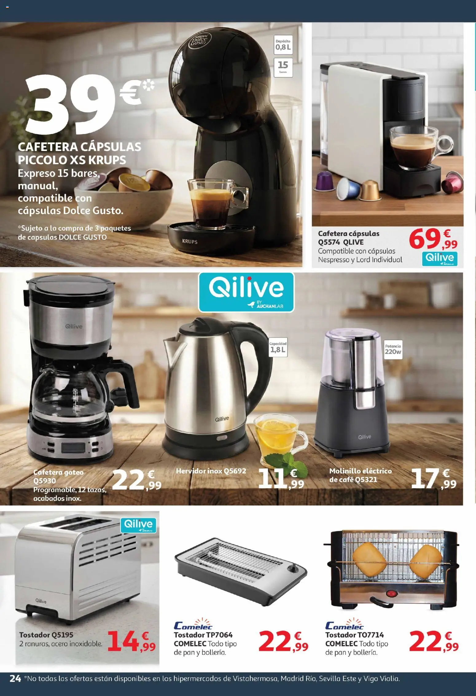 Alcampo -  Canarias │ válido desde el 09.01.2026 | Página: 24 | Productos: Pan, Café, Cafetera, Tostador