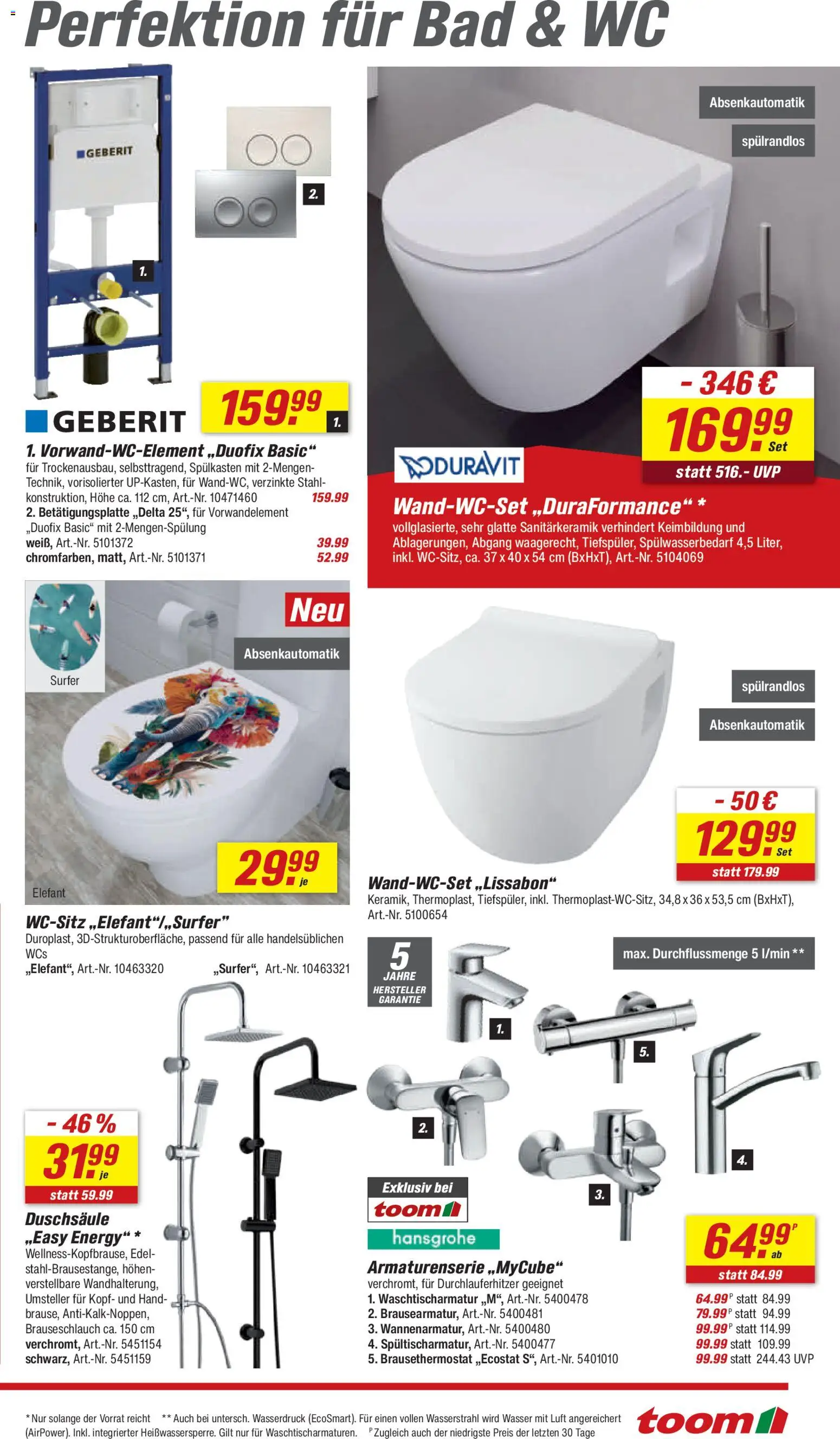 Toom Baumarkt Prospekt 	 – gültig ab 28.03.2026 | Seite: 27 | Produkte: Energy, Bad, Wasser