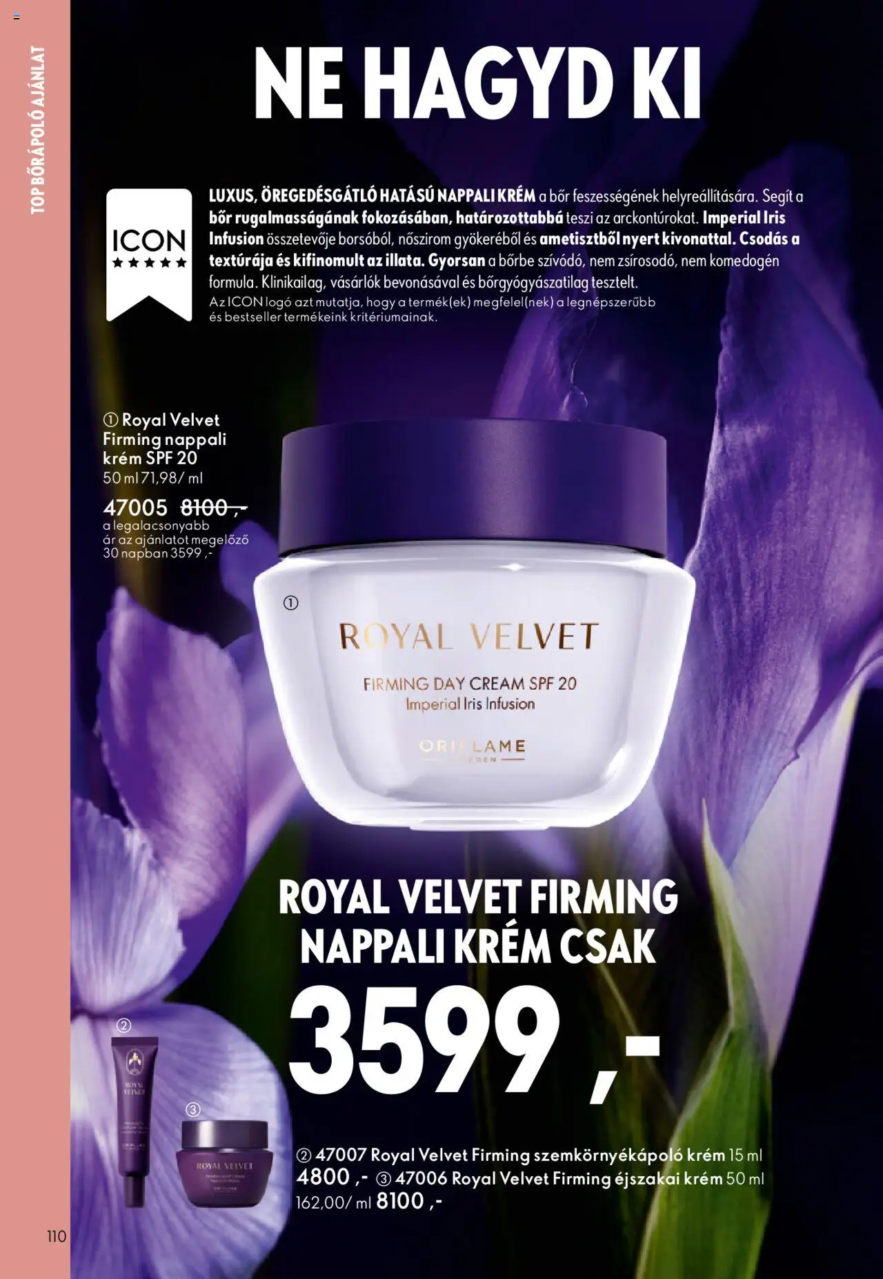 Oriflame akciós ujság - amely érvényes a következő dátumtól: 01.10.2025 | Oldal: 110 | Termékek: Szemkörnyékápoló, Bor