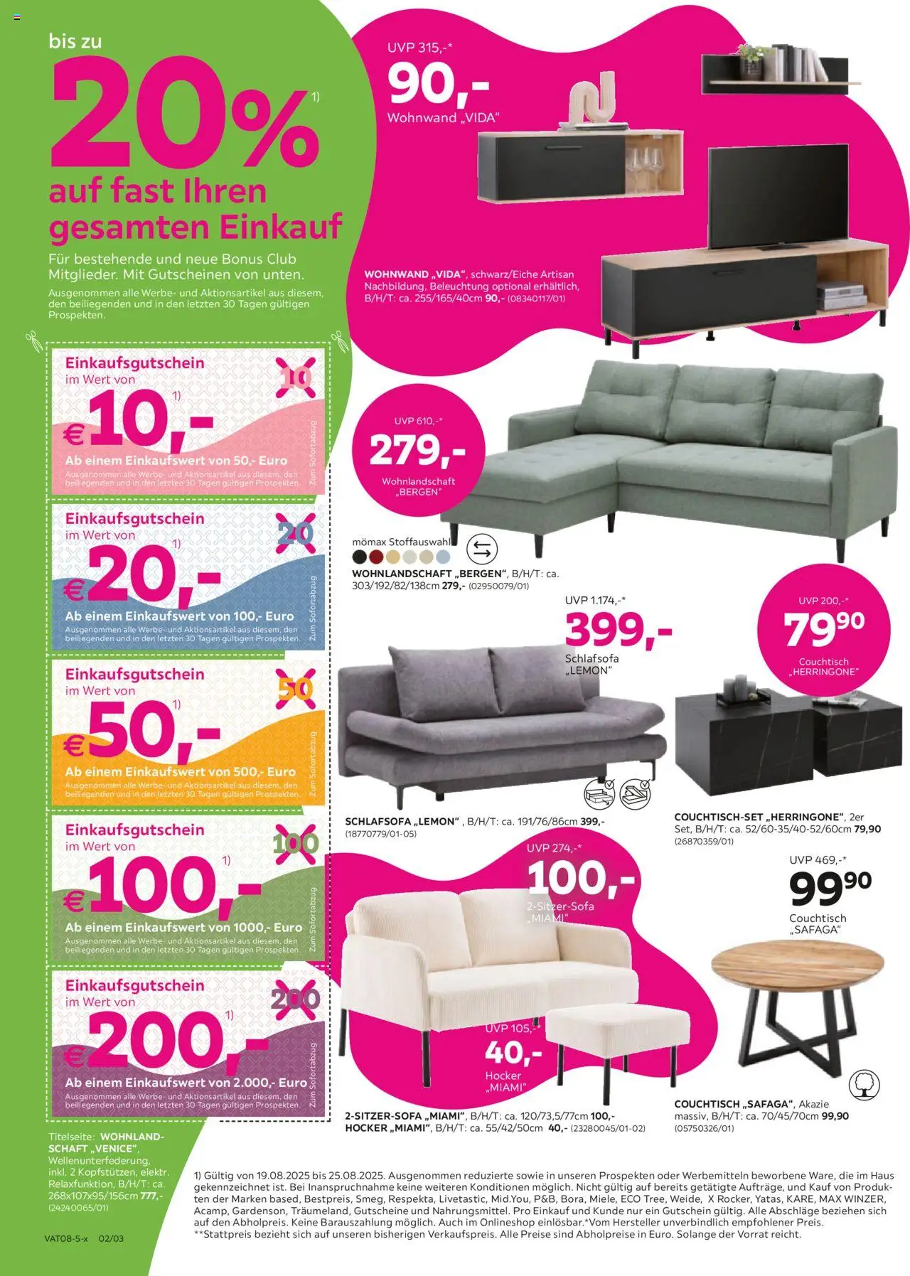 Mömax Prospekt aktuell gültig ab 19.08.2025 | Seite: 2 | Produkte: Couchtisch