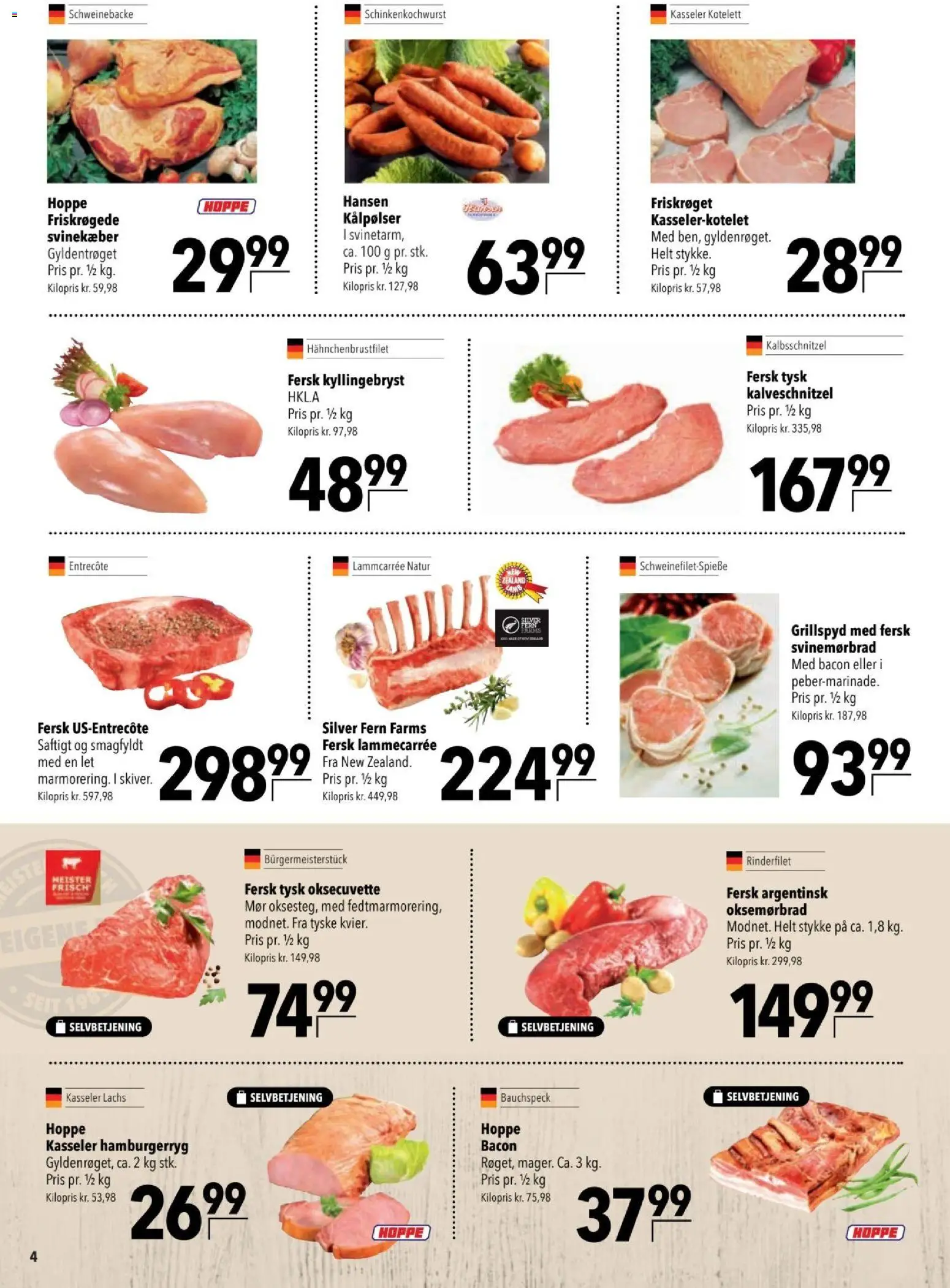 CITTI tilbudsavis – gyldig fra 07.01.2026 | Side: 4 | Produkter: Entrecote, Bacon, Hamburgerryg